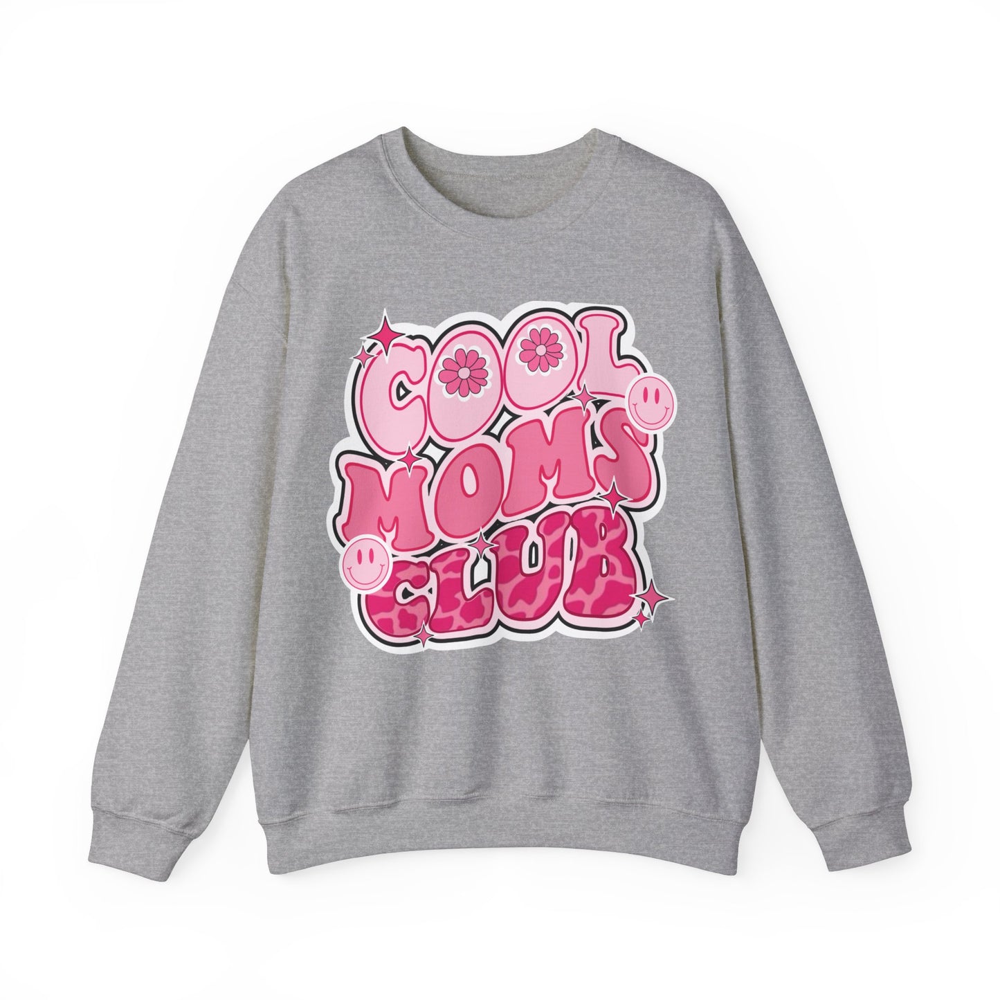 Cool Moms Club Pink - Unisex Heavy Blend™ Crewneck Sweatshirt