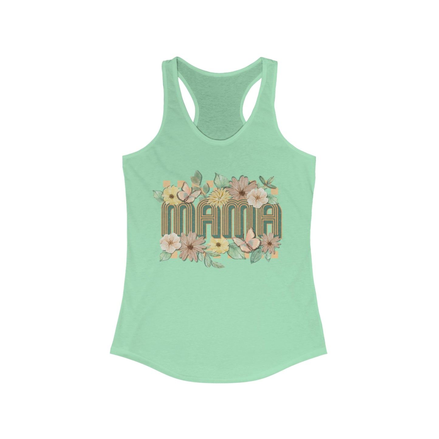 Mama Floral - Women's Ideal Racerback Tank