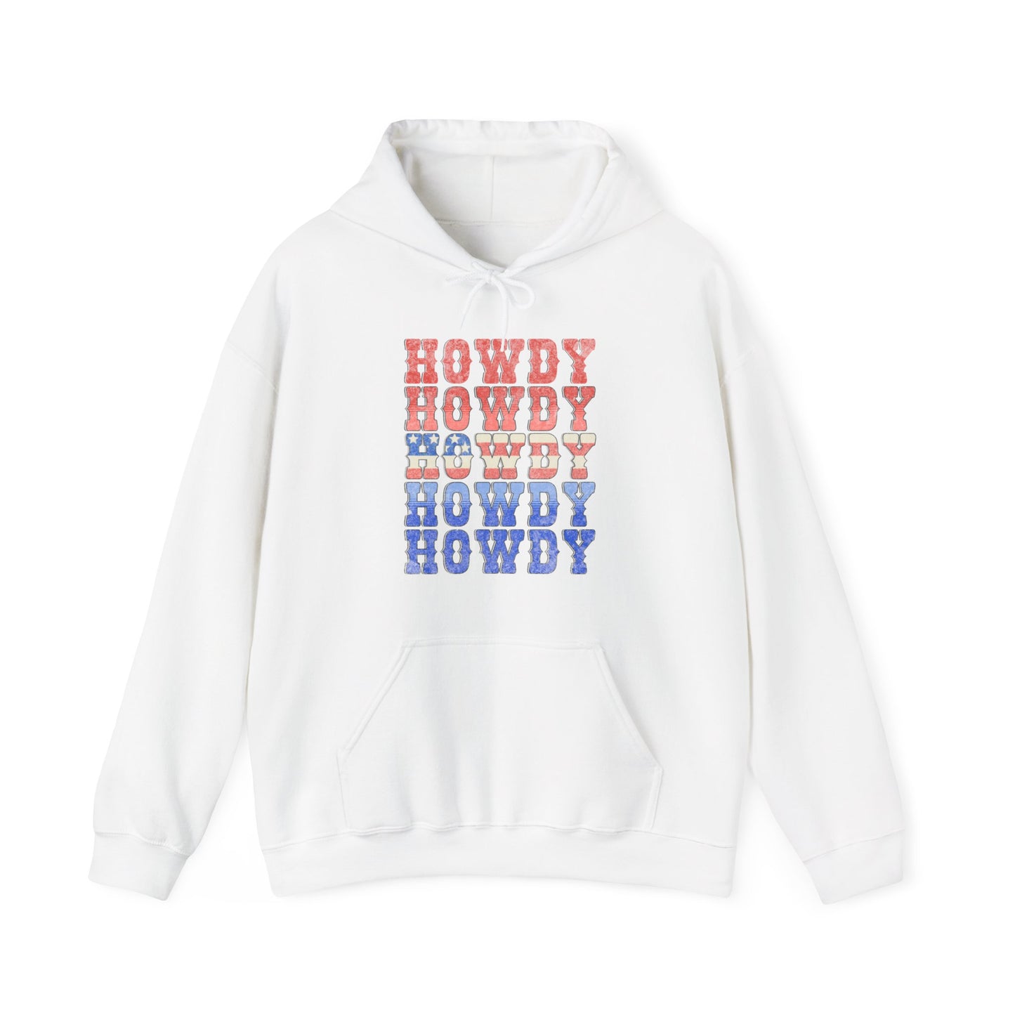 Howdy Fouth of July - Unisex Heavy Blend™ Hooded Sweatshirt