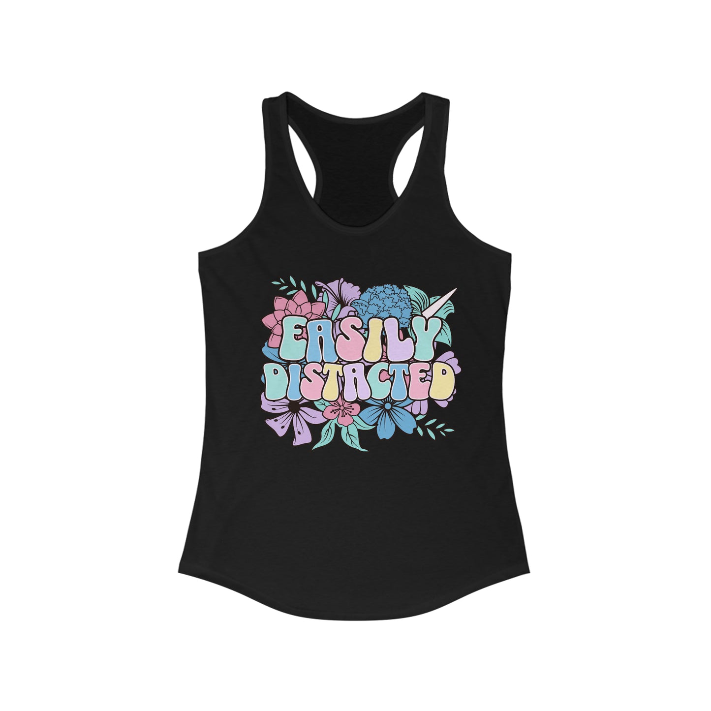 Easily Distracted - Women's Ideal Racerback Tank
