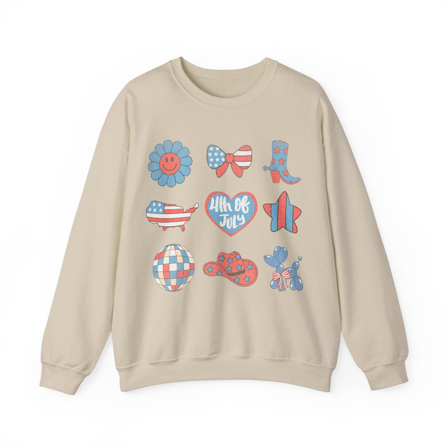 Fourth of July Collage - Unisex Heavy Blend™ Crewneck Sweatshirt