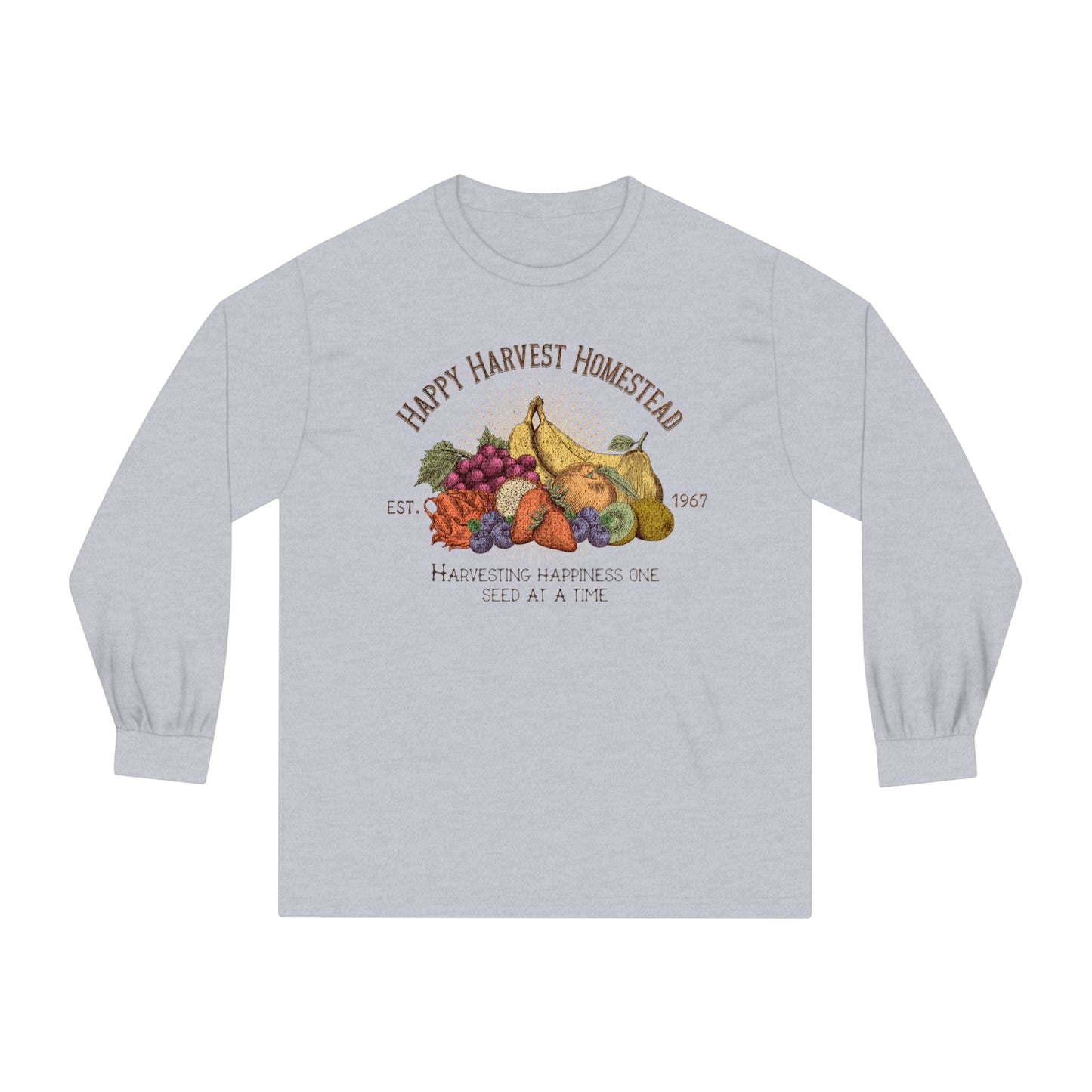 Happy Harvest Homestead, Farmers Market - Unisex Classic Long Sleeve T-Shirt