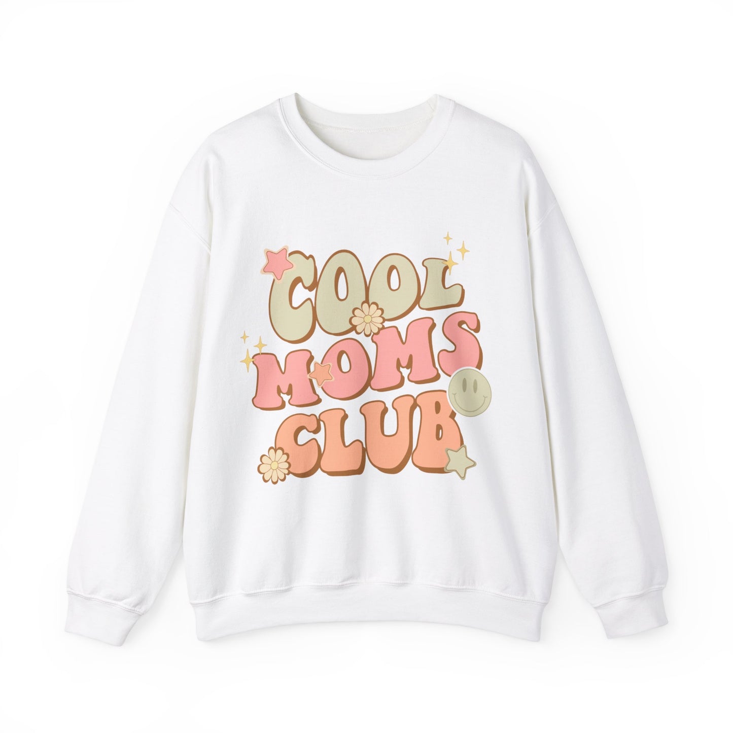 Cool Moms Club Groovy - Unisex Heavy Blend™ Crewneck Sweatshirt