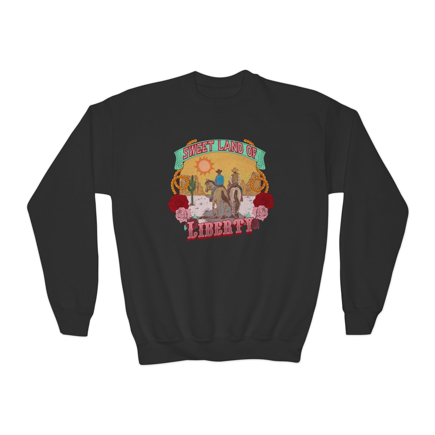 Sweet Land of Liberty - Youth Crewneck Sweatshirt