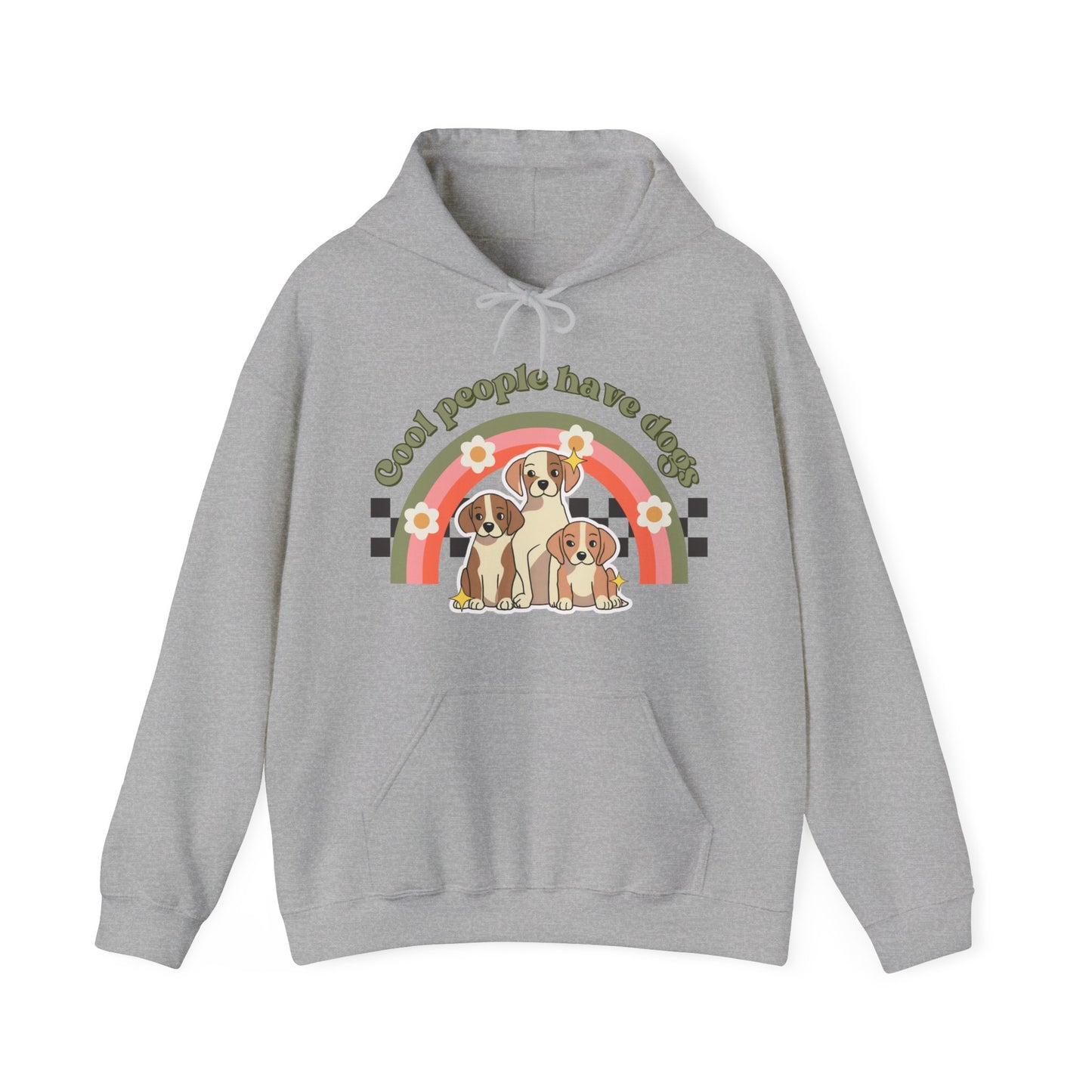 Cool People Have Dogs 1 - Unisex Heavy Blend™ Hooded Sweatshirt