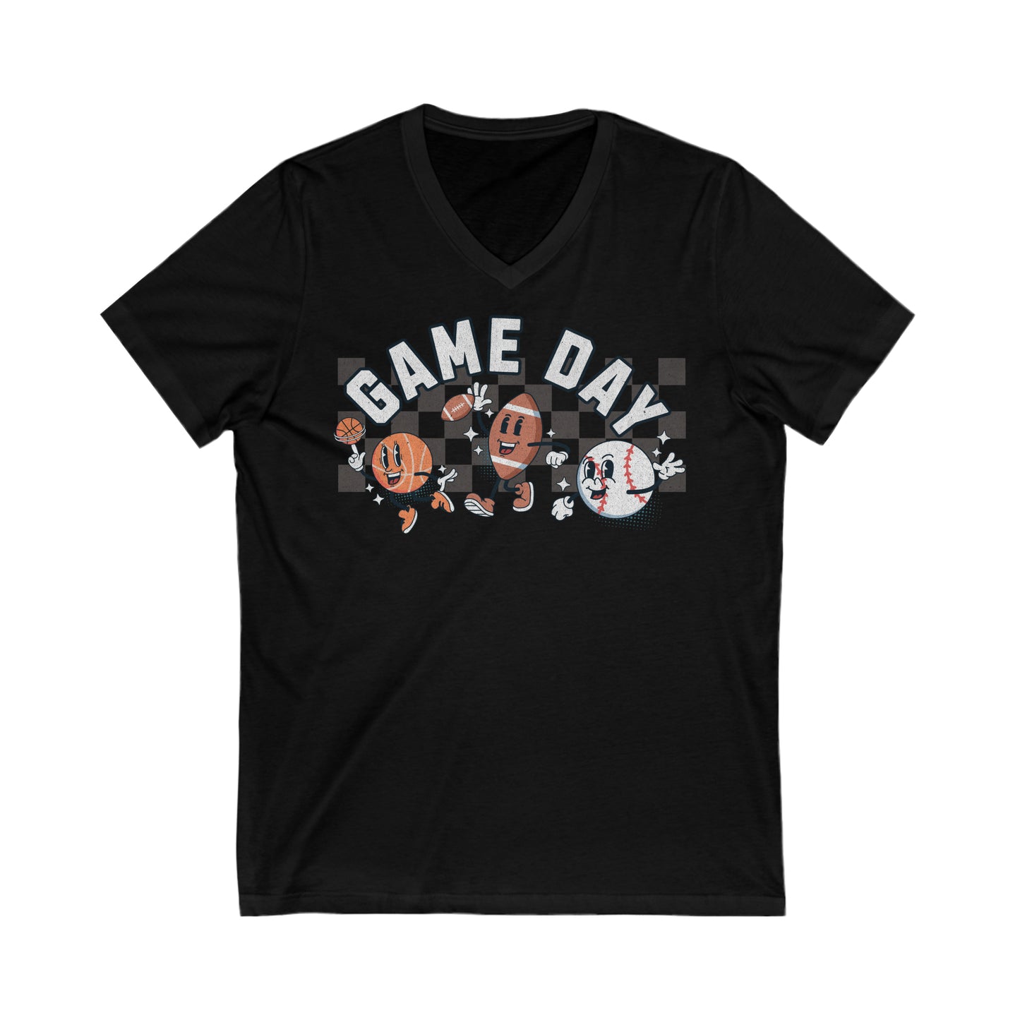 Game Day - Unisex Jersey Short Sleeve V-Neck Tee