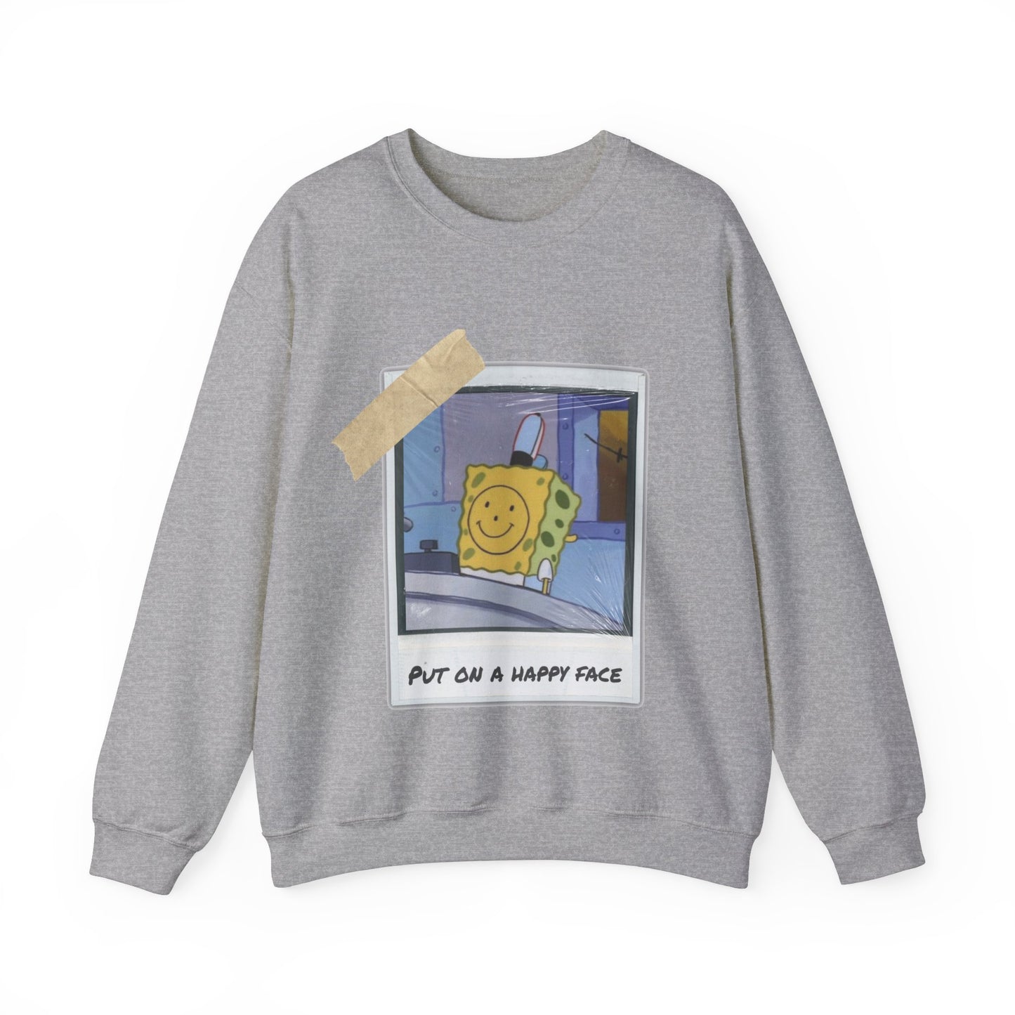 Put on a Happy Face - Unisex Heavy Blend™ Crewneck Sweatshirt