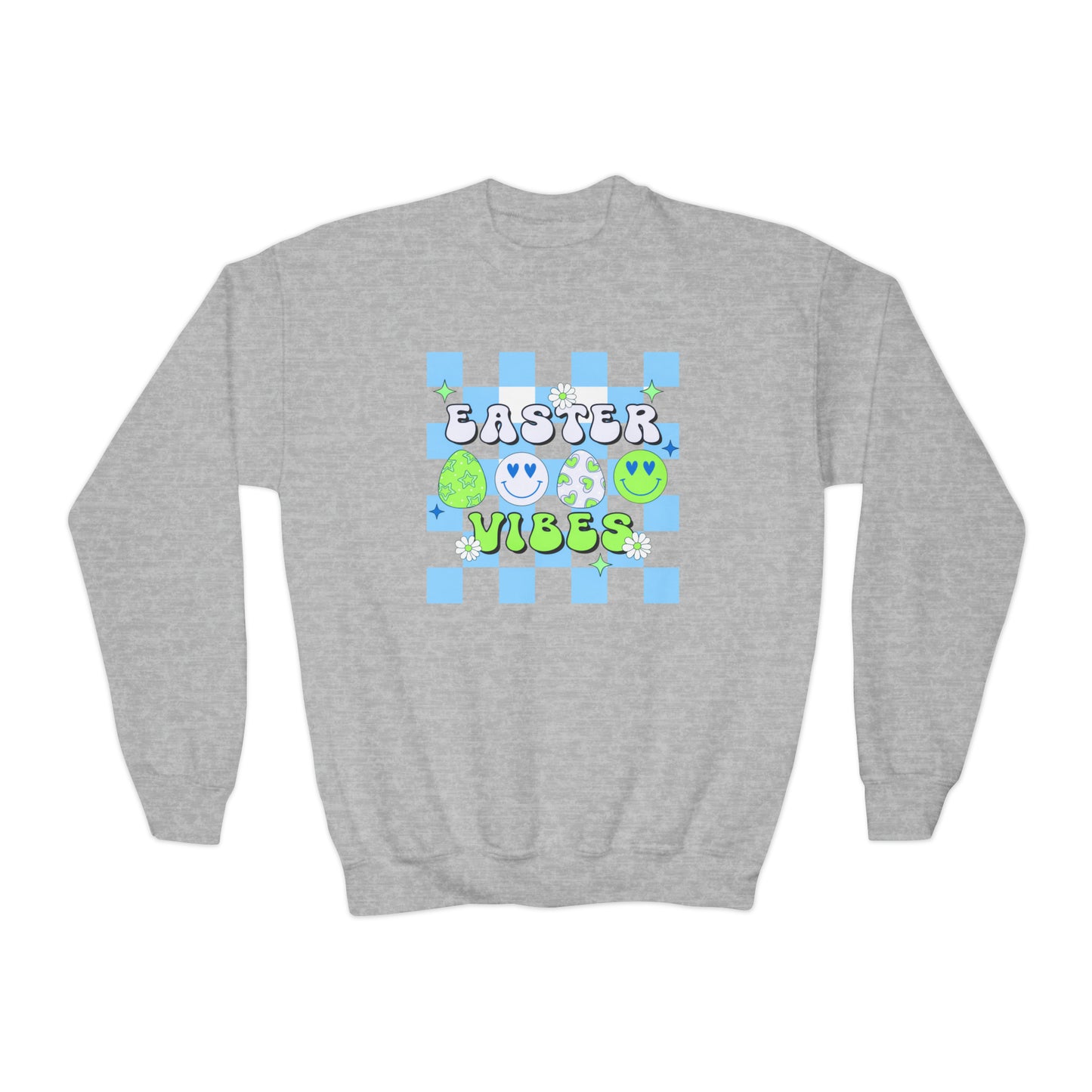 Easter Vibes Blue - Youth Crewneck Sweatshirt