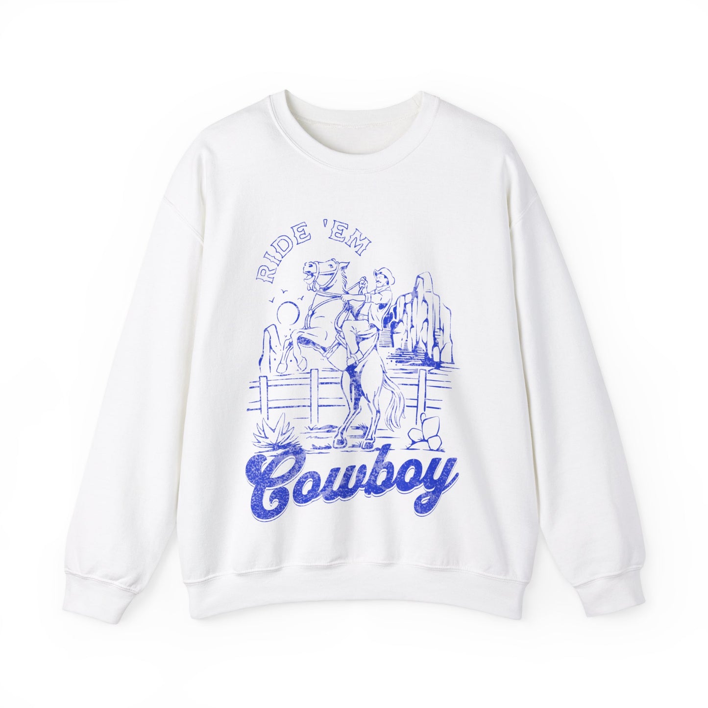 Ride ‘Em Cowboy - Unisex Heavy Blend™ Crewneck Sweatshirt