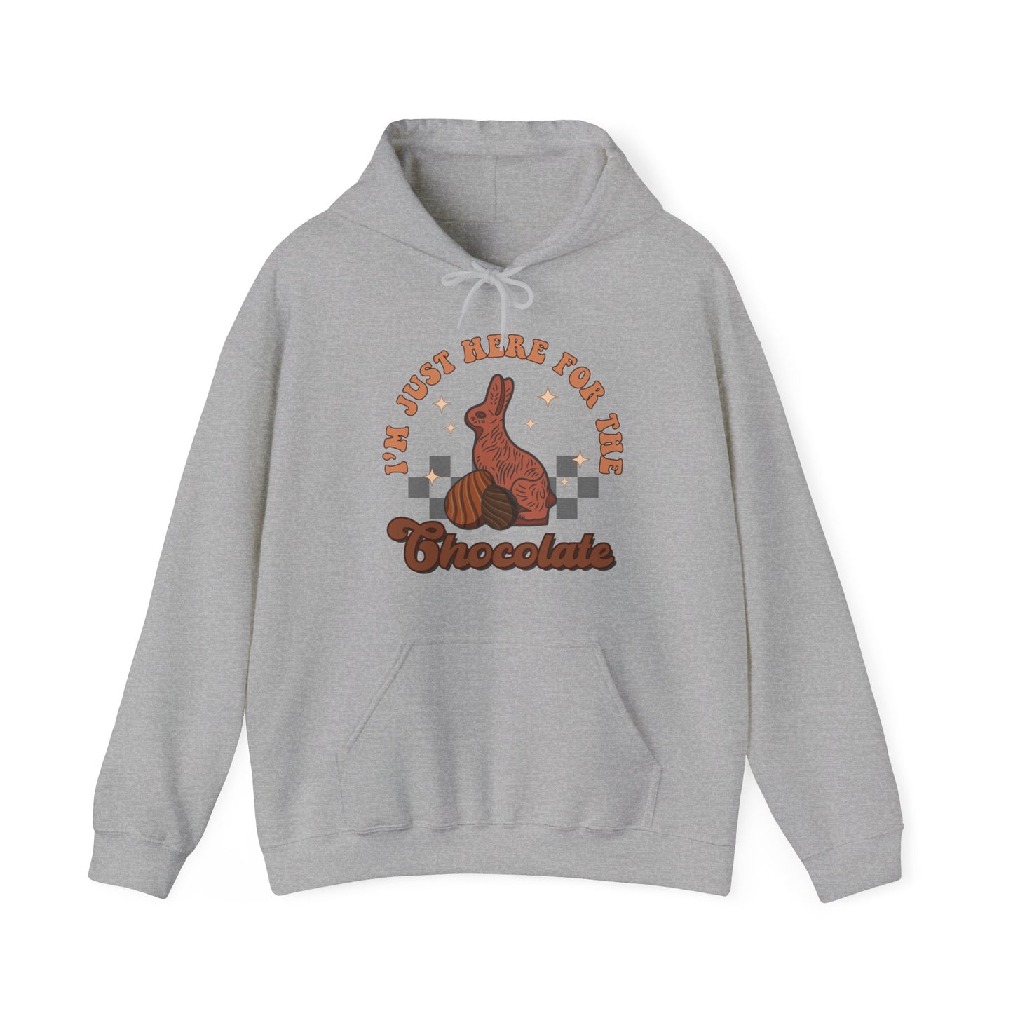 I’m Just Here for the Chocolate - Unisex Heavy Blend™ Hooded Sweatshirt