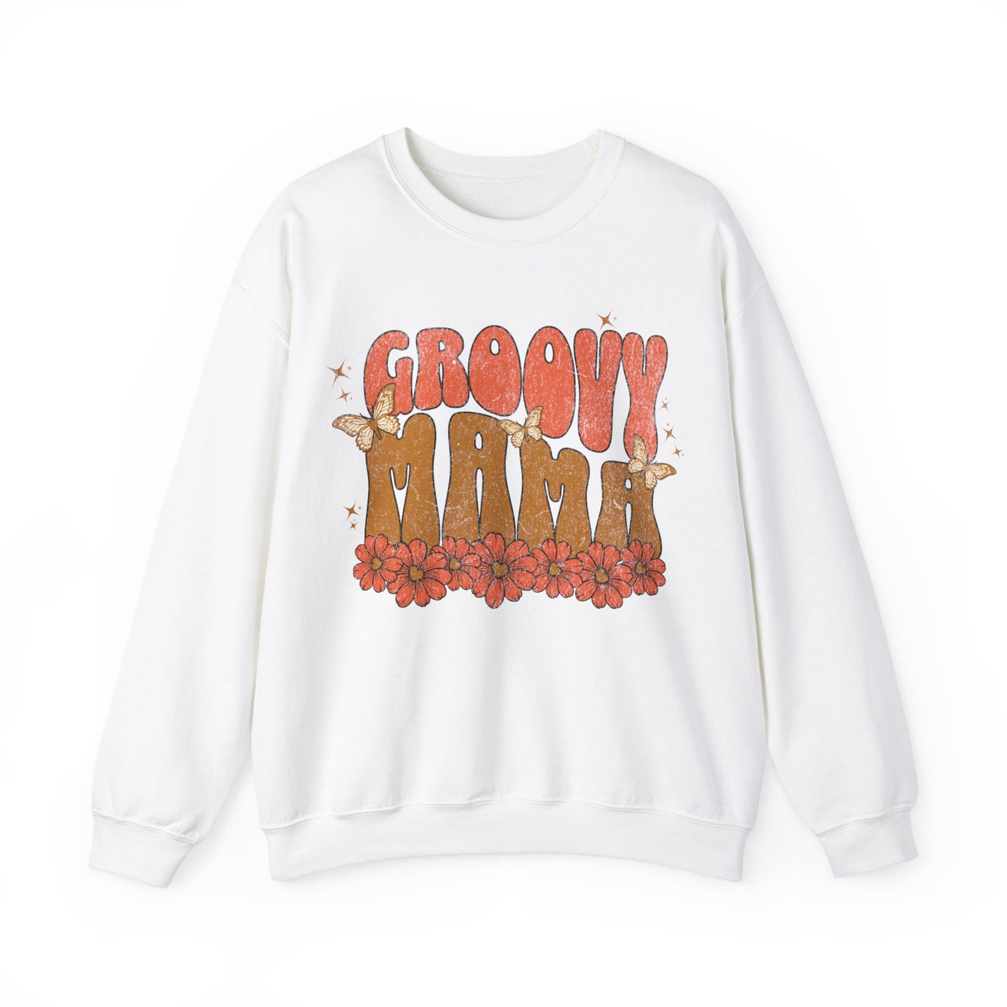 Groovy Mama - Unisex Heavy Blend™ Crewneck Sweatshirt