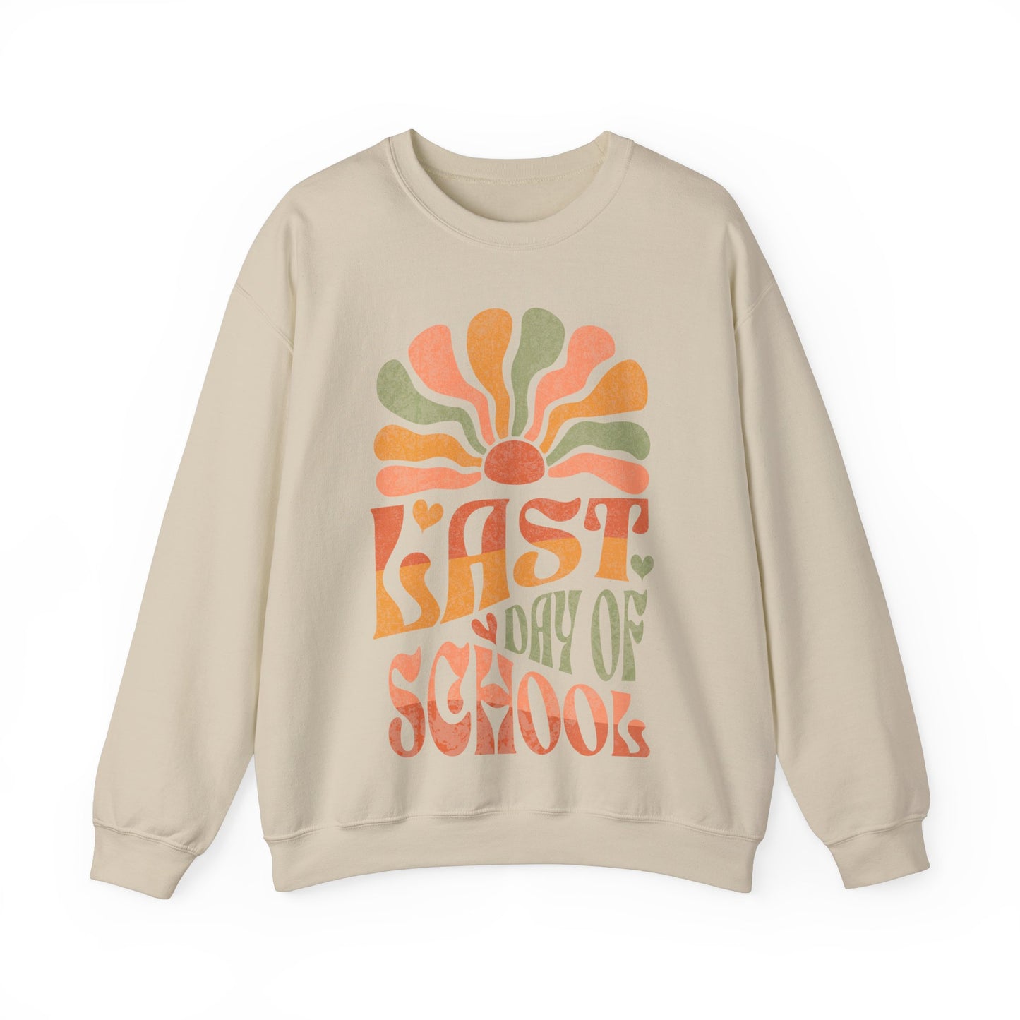 Groovy Last Day of School - Unisex Heavy Blend™ Crewneck Sweatshirt