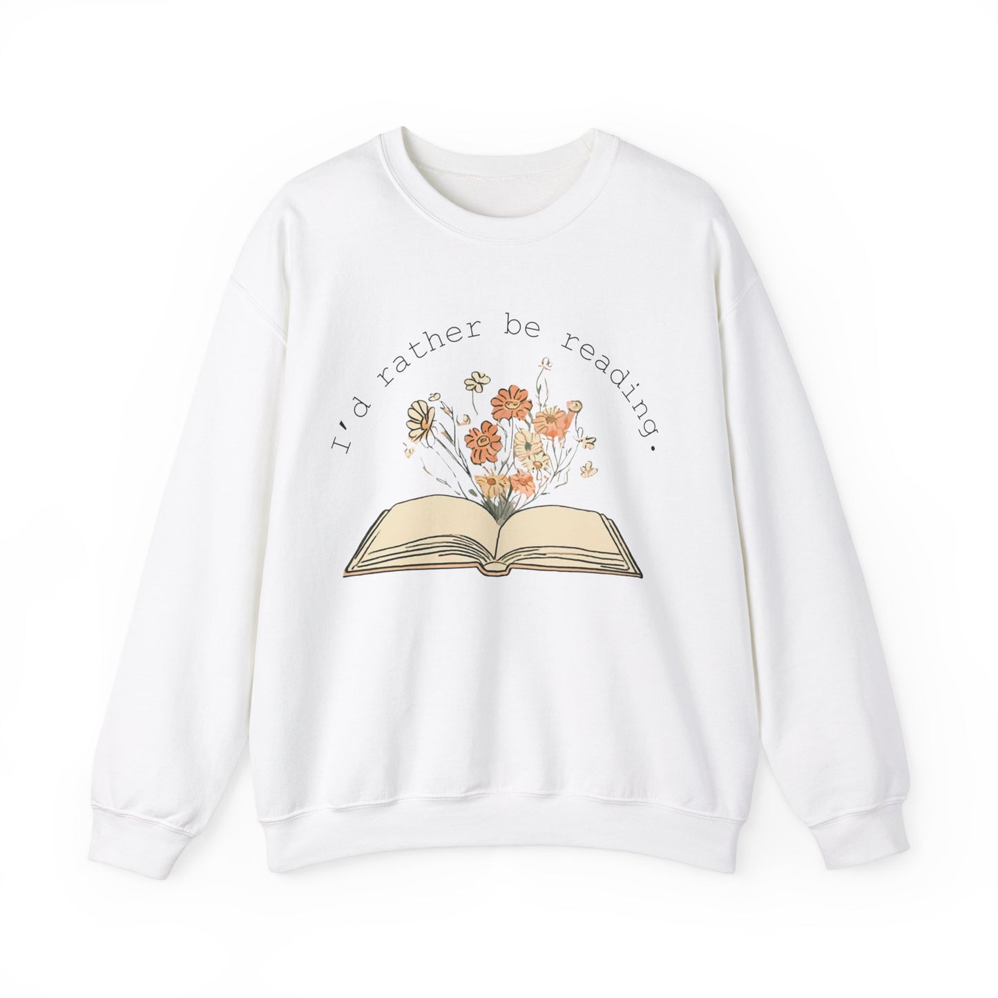 I’d Rather Be Reading - Unisex Heavy Blend™ Crewneck Sweatshirt