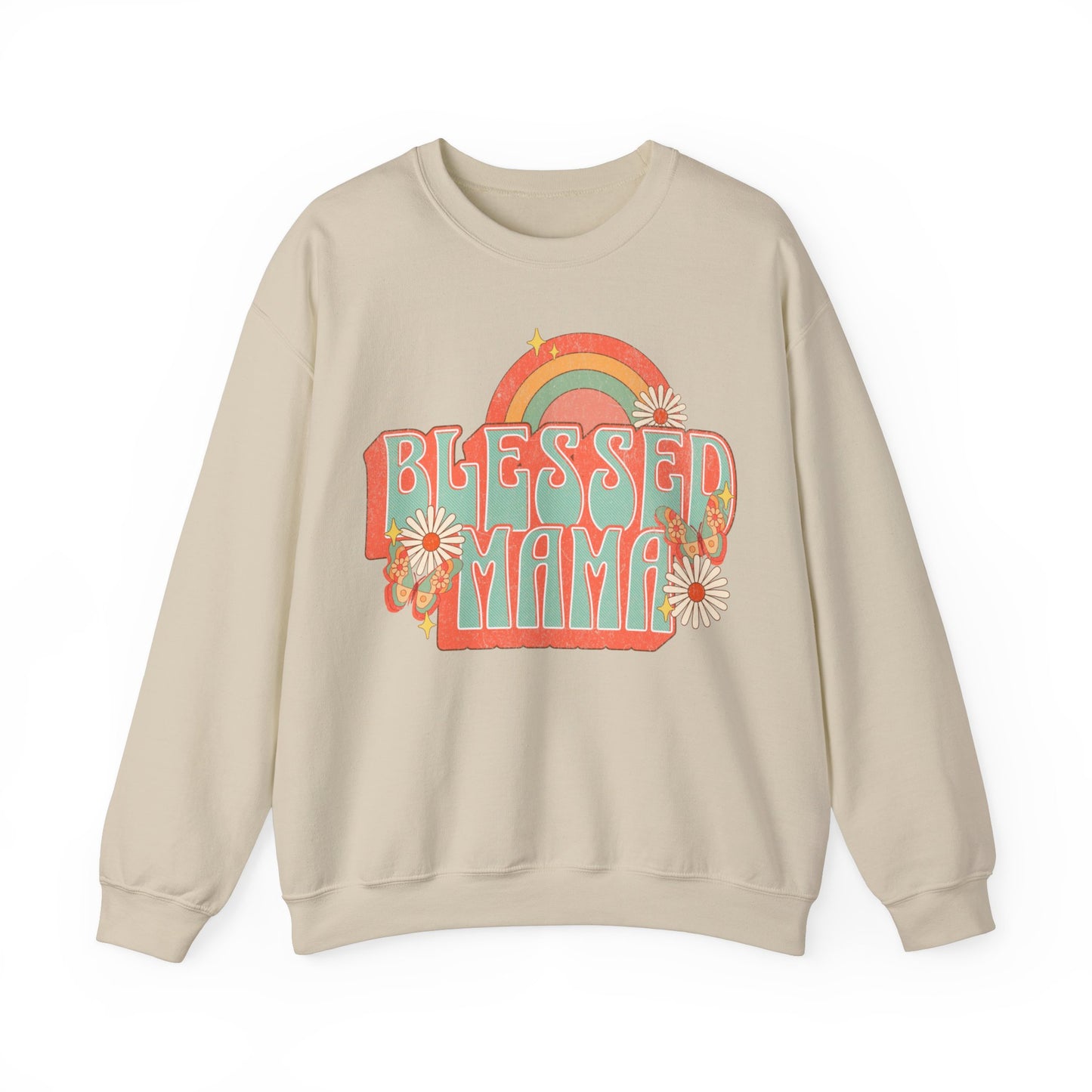 Blessed Mama - Unisex Heavy Blend™ Crewneck Sweatshirt