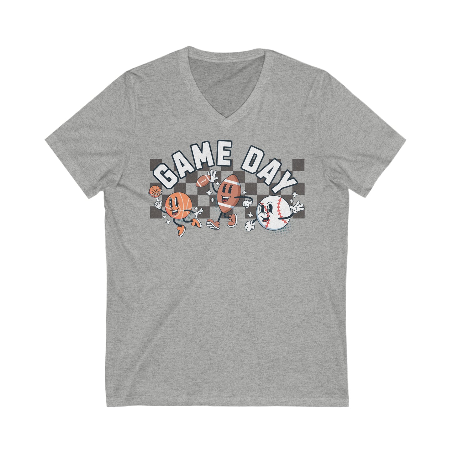 Game Day - Unisex Jersey Short Sleeve V-Neck Tee