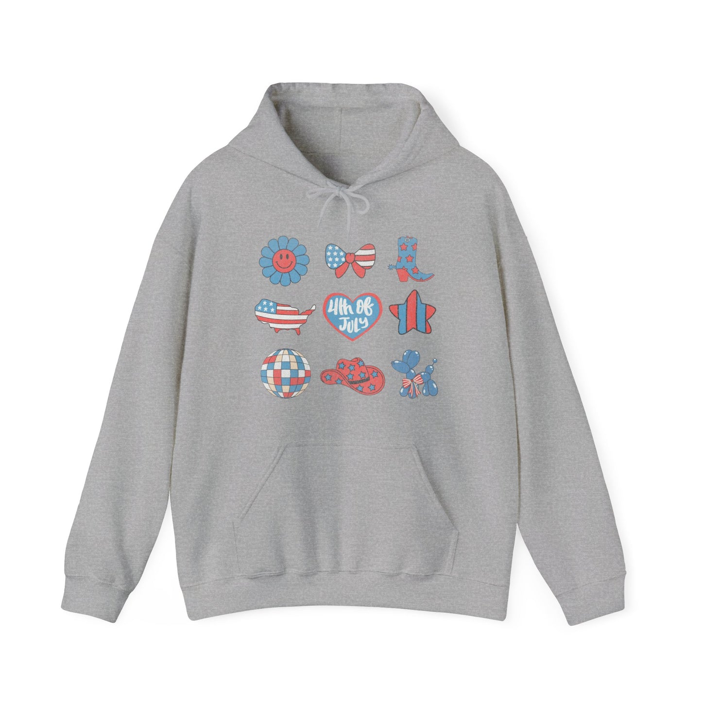 Fourth of July Collage - Unisex Heavy Blend™ Hooded Sweatshirt