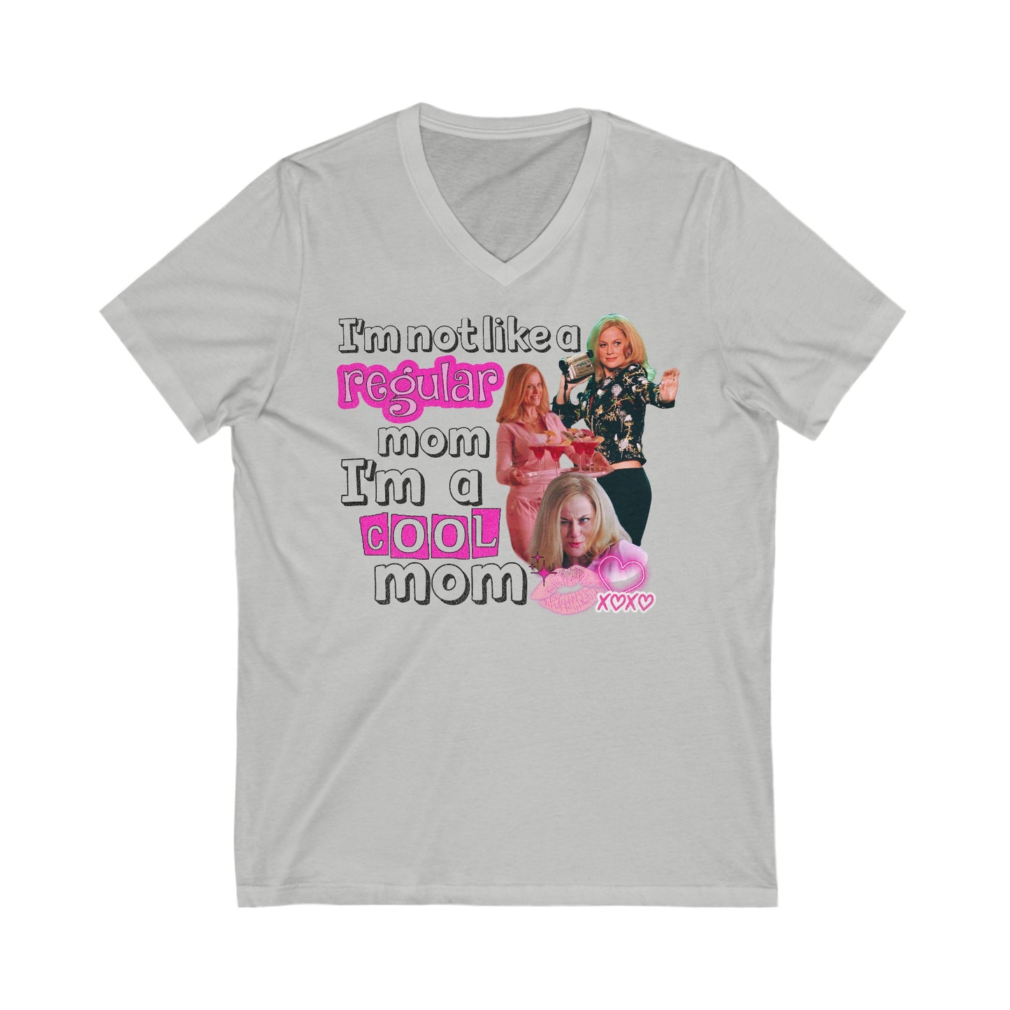 Cool Mom Mean Girls - Unisex Jersey Short Sleeve V-Neck Tee