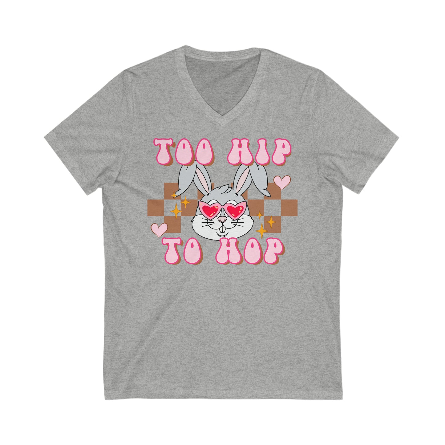 Too Hip To Hop - Unisex Jersey Short Sleeve V-Neck Tee