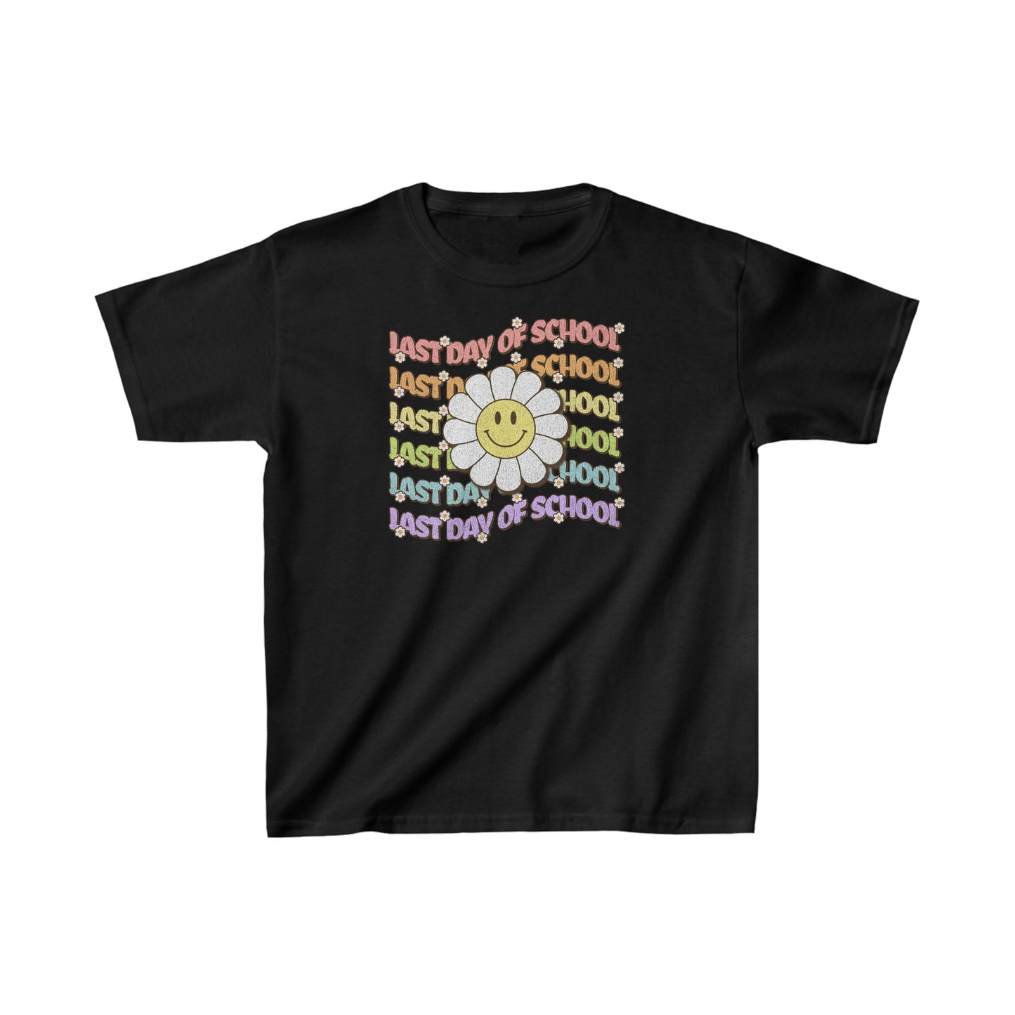 Last Day of School Groovy - Kids Heavy Cotton™ Tee