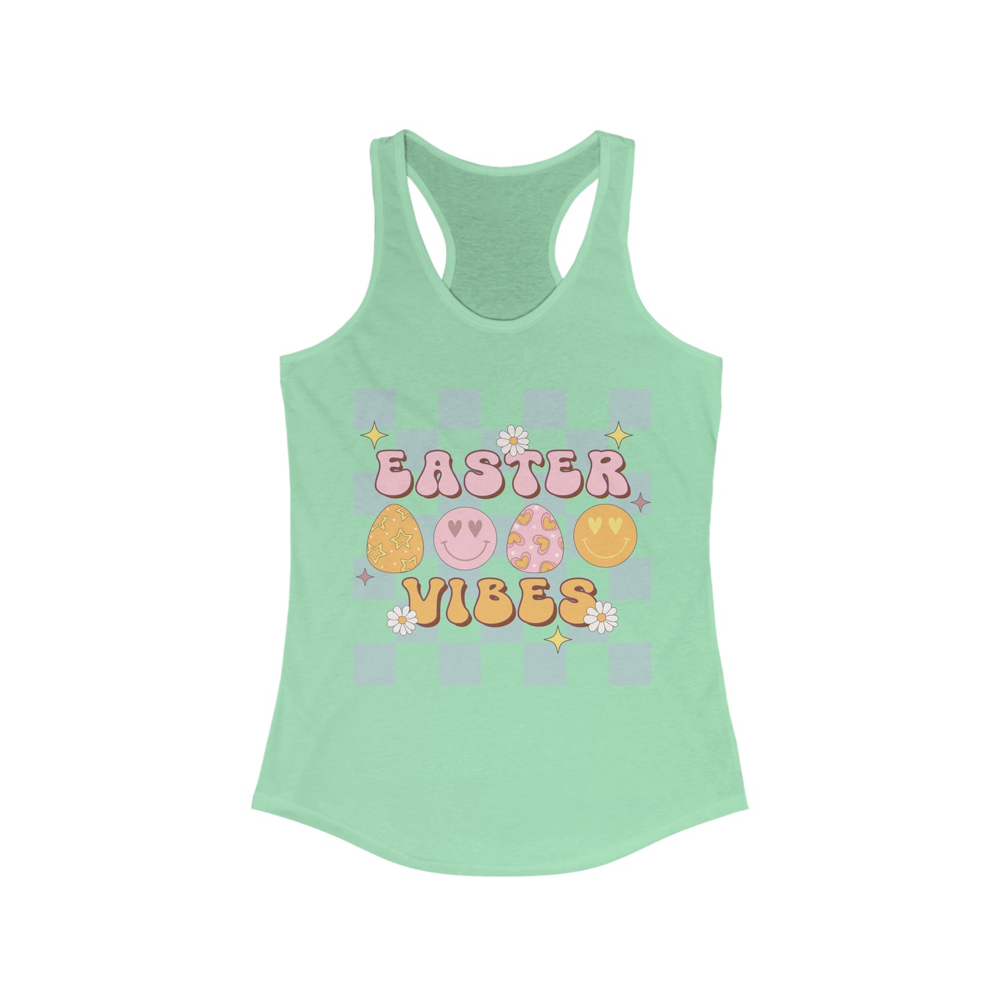 Easter Vibes Pink - Women's Ideal Racerback Tank