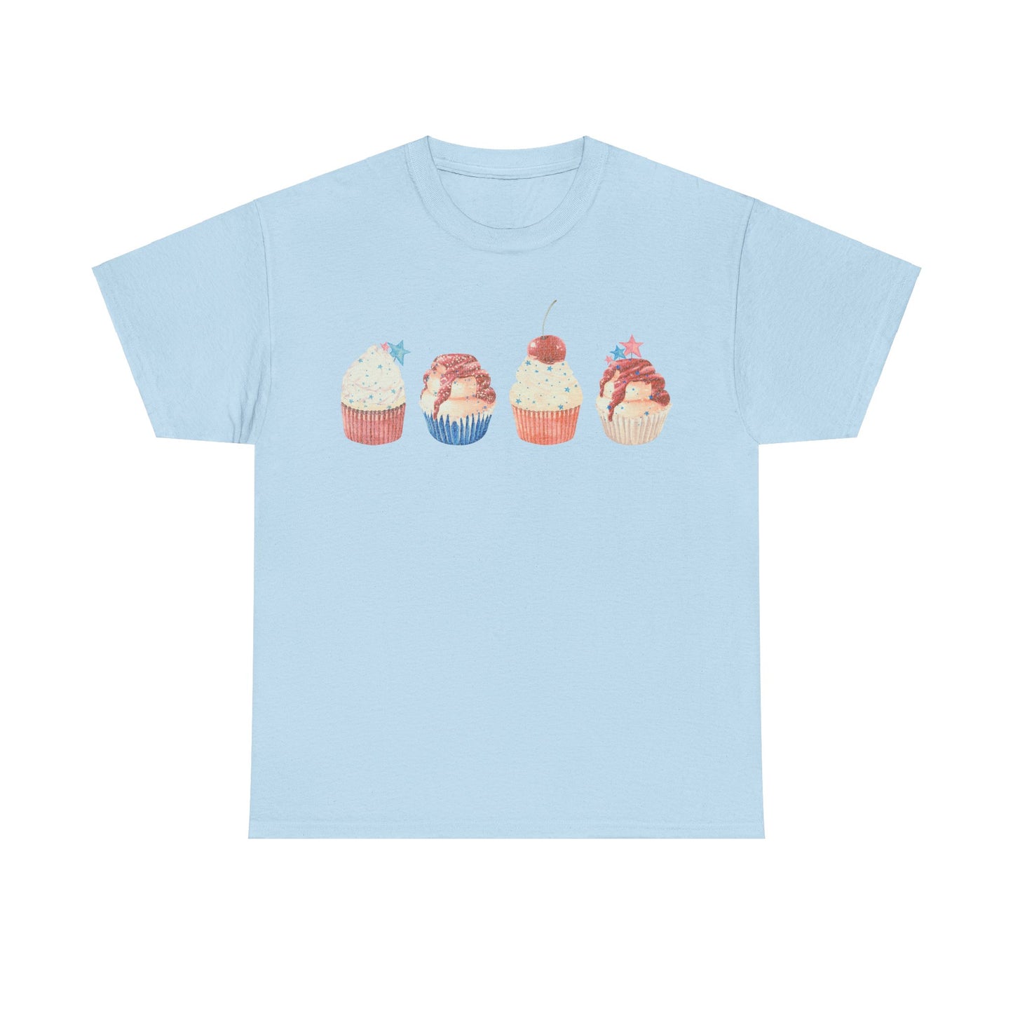 Fourth of July Cupcakes - Unisex T-Shirt