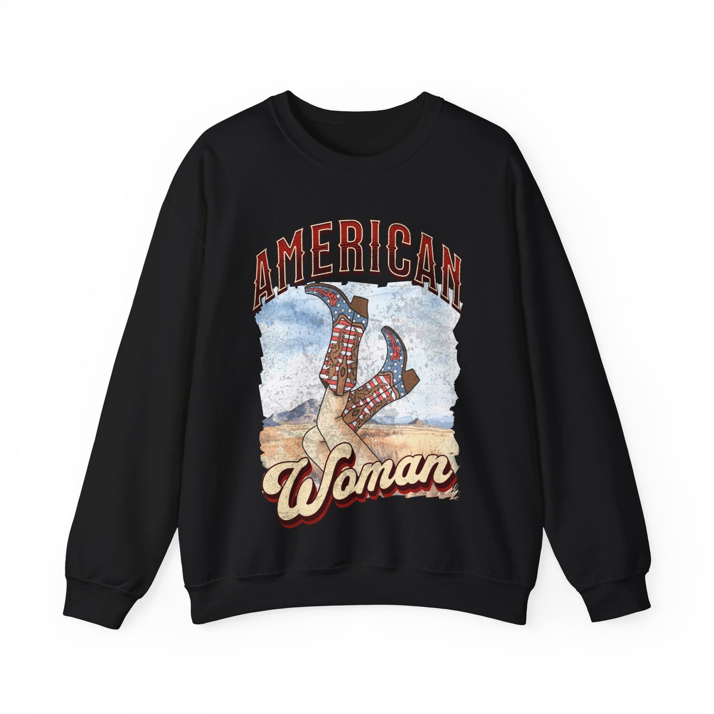 American Woman - Unisex Heavy Blend™ Crewneck Sweatshirt