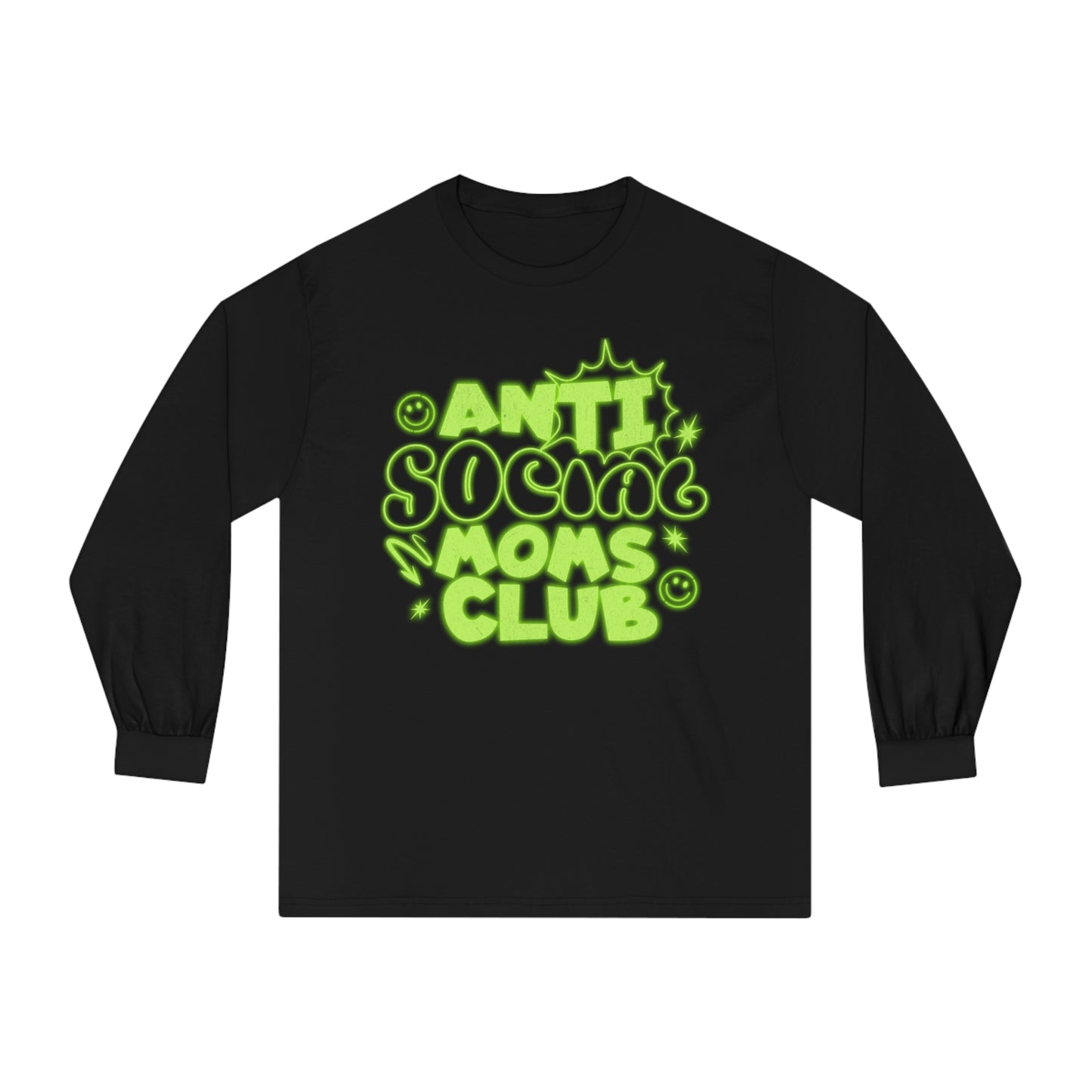 Anti-Social Moms Club Neon - Unisex Classic Long Sleeve T-Shirt