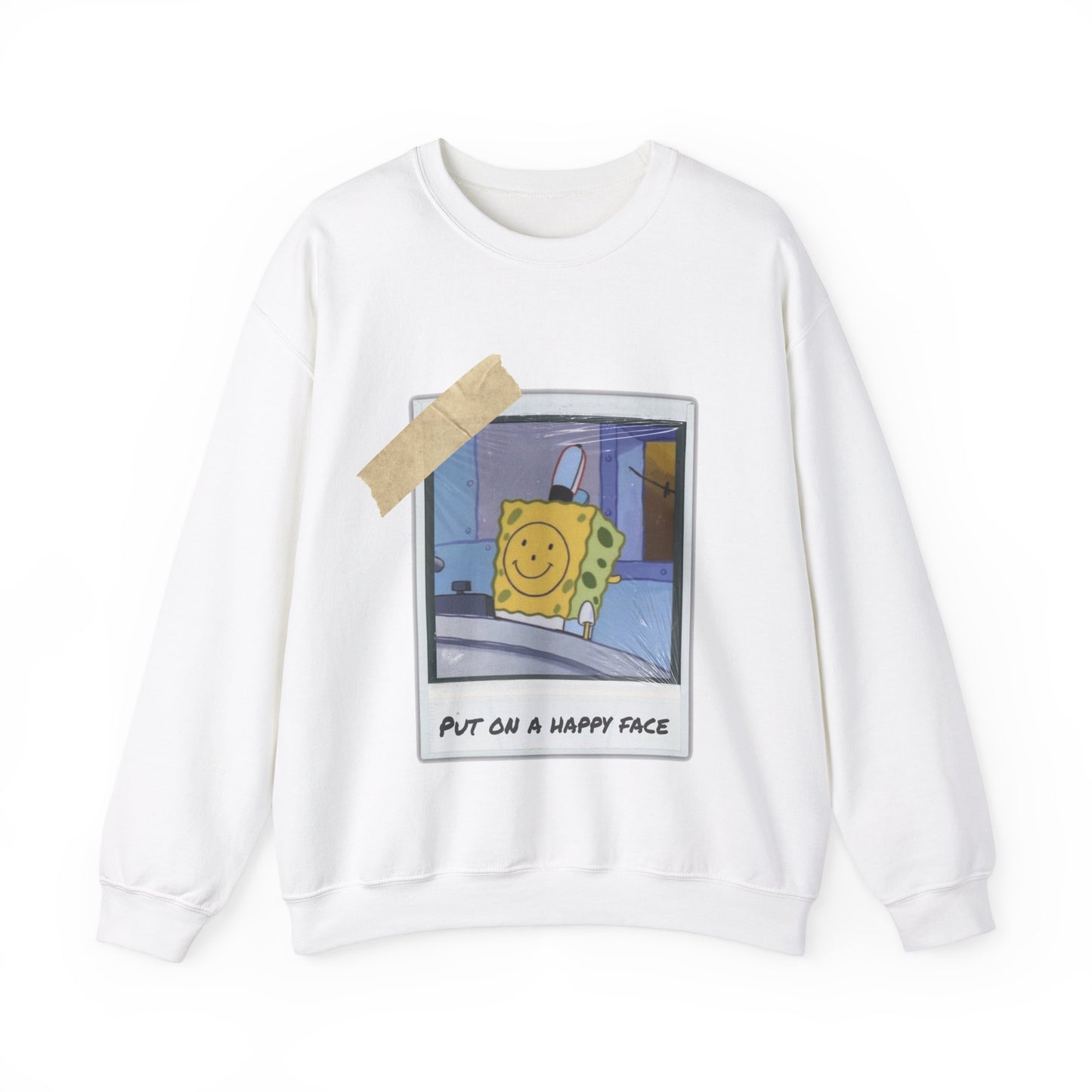 Put on a Happy Face - Unisex Heavy Blend™ Crewneck Sweatshirt