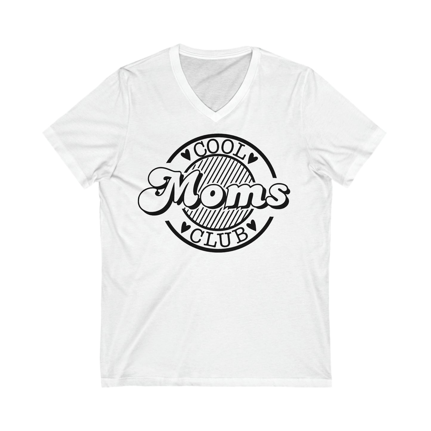 Cool Moms Club 2 - Unisex Jersey Short Sleeve V-Neck Tee