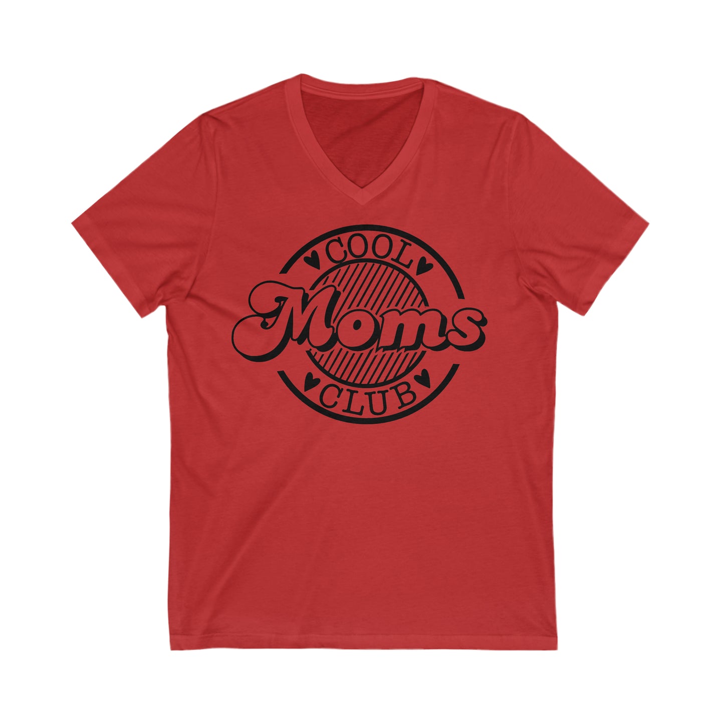 Cool Moms Club 2 - Unisex Jersey Short Sleeve V-Neck Tee