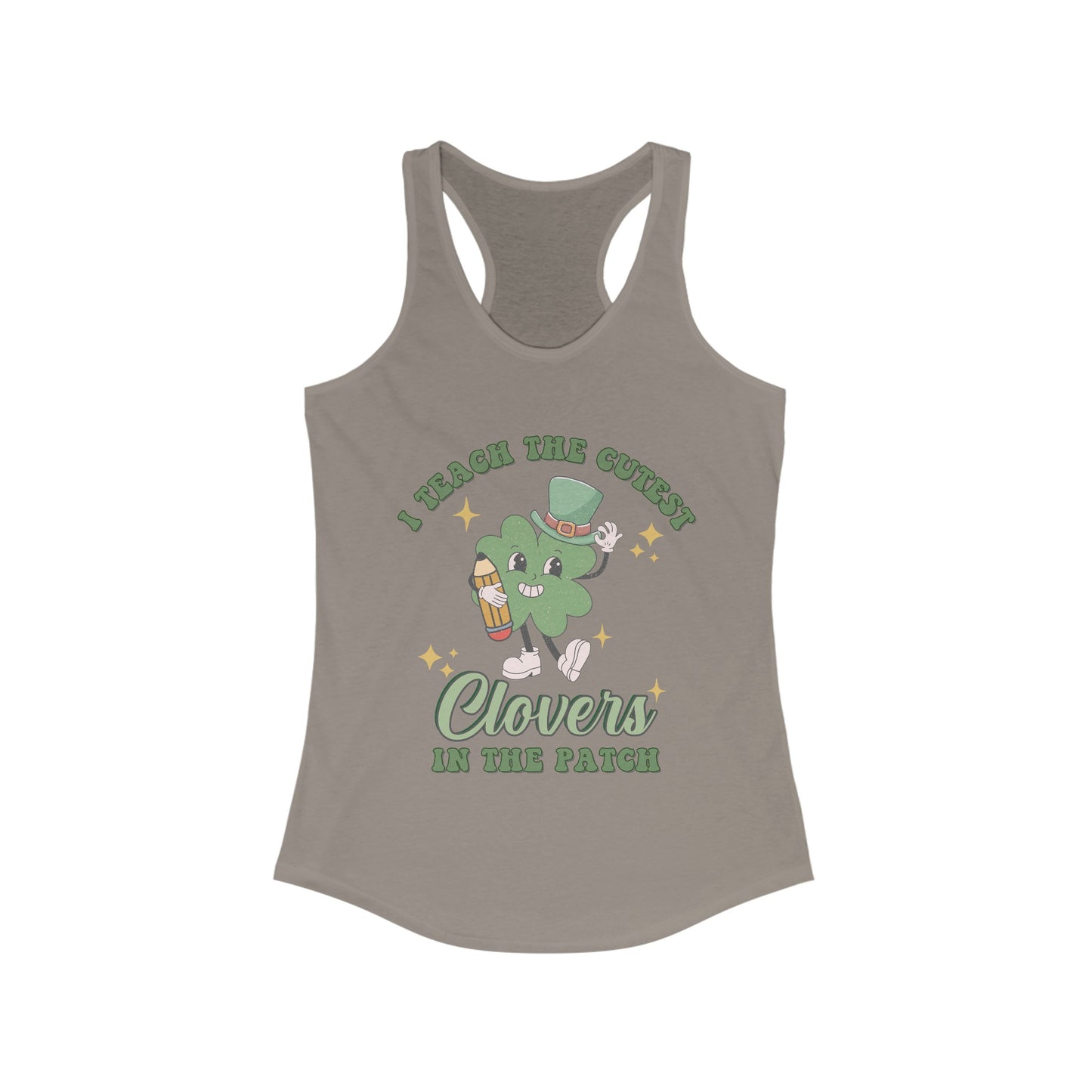 I Teach the Cutest Clovers - Women's Ideal Racerback Tank