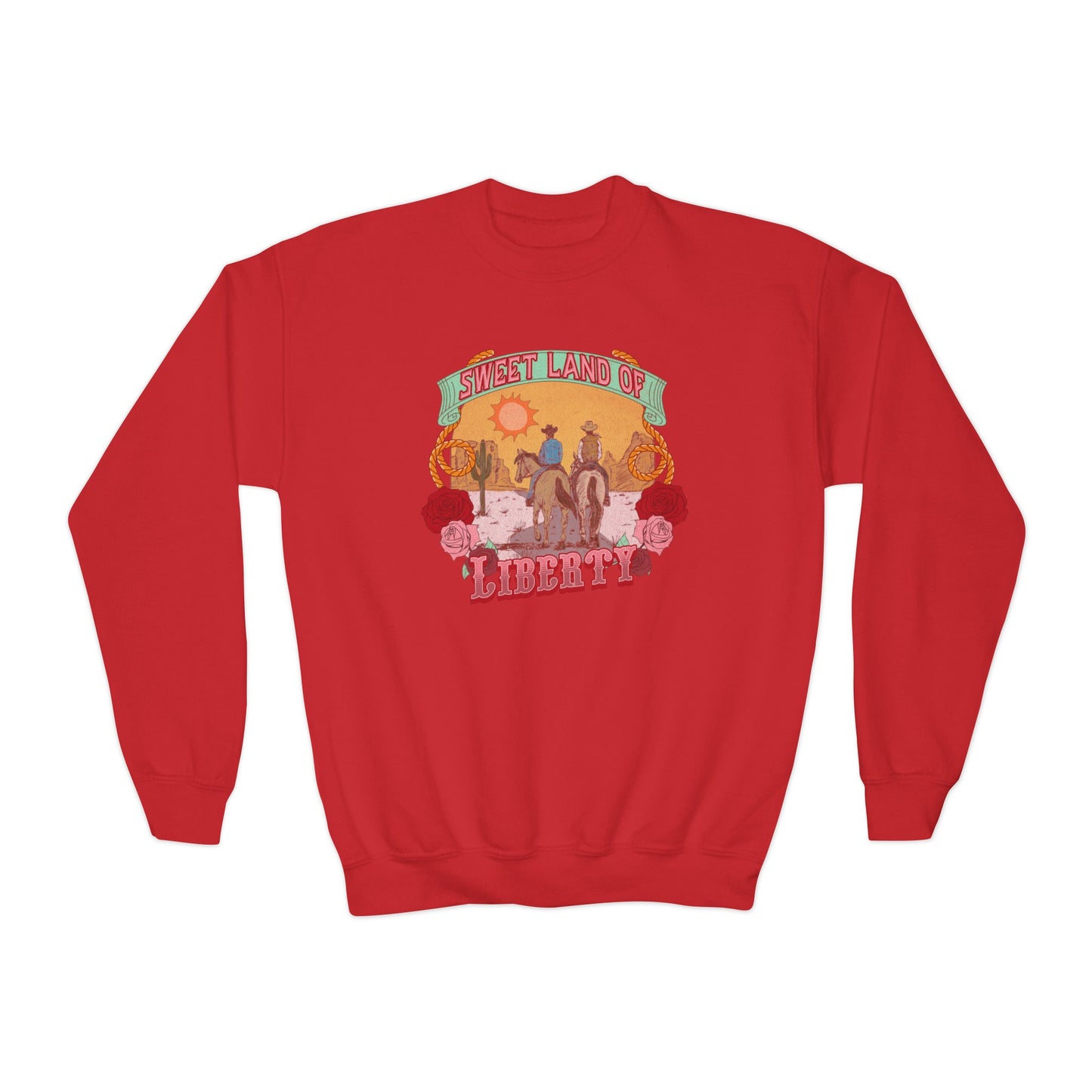 Sweet Land of Liberty - Youth Crewneck Sweatshirt