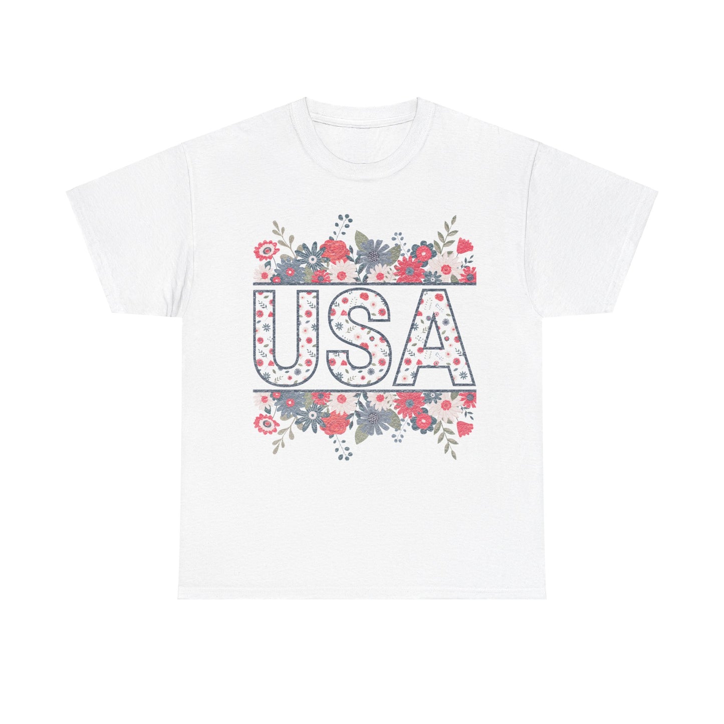 USA Floral - Unisex T-Shirt