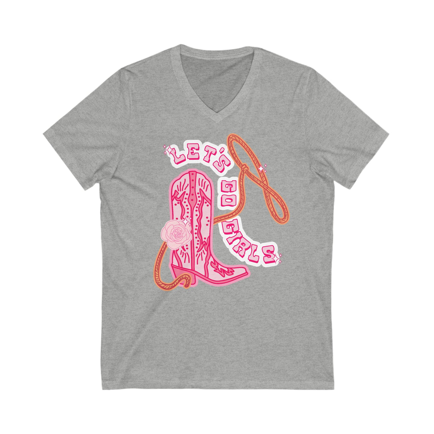 Let’s Go Girls - Unisex Jersey Short Sleeve V-Neck Tee