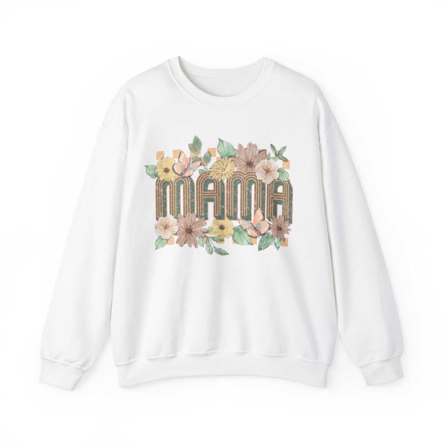 Mama Floral- Unisex Heavy Blend™ Crewneck Sweatshirt