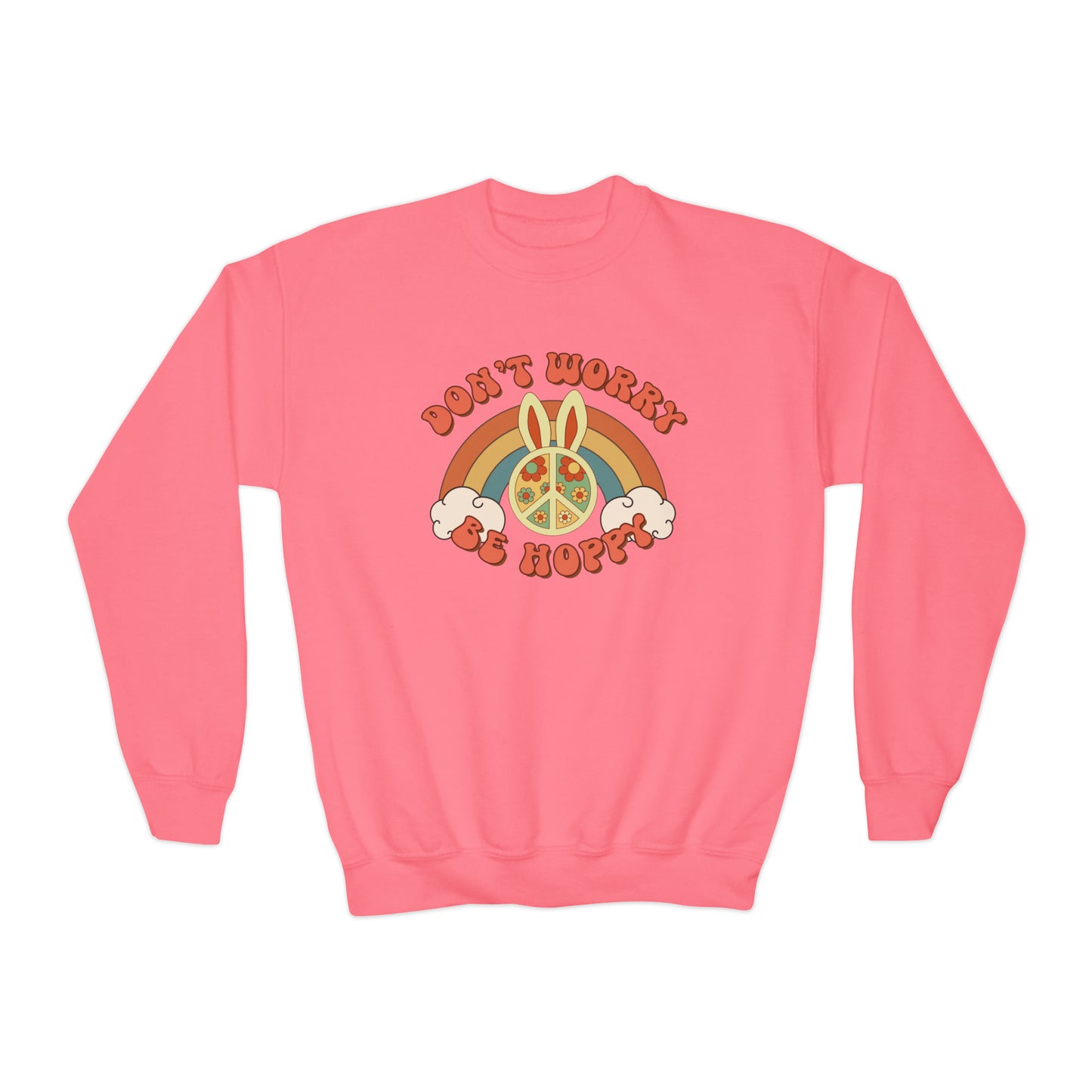 Don't Worry Be Hoppy - Youth Crewneck Sweatshirt