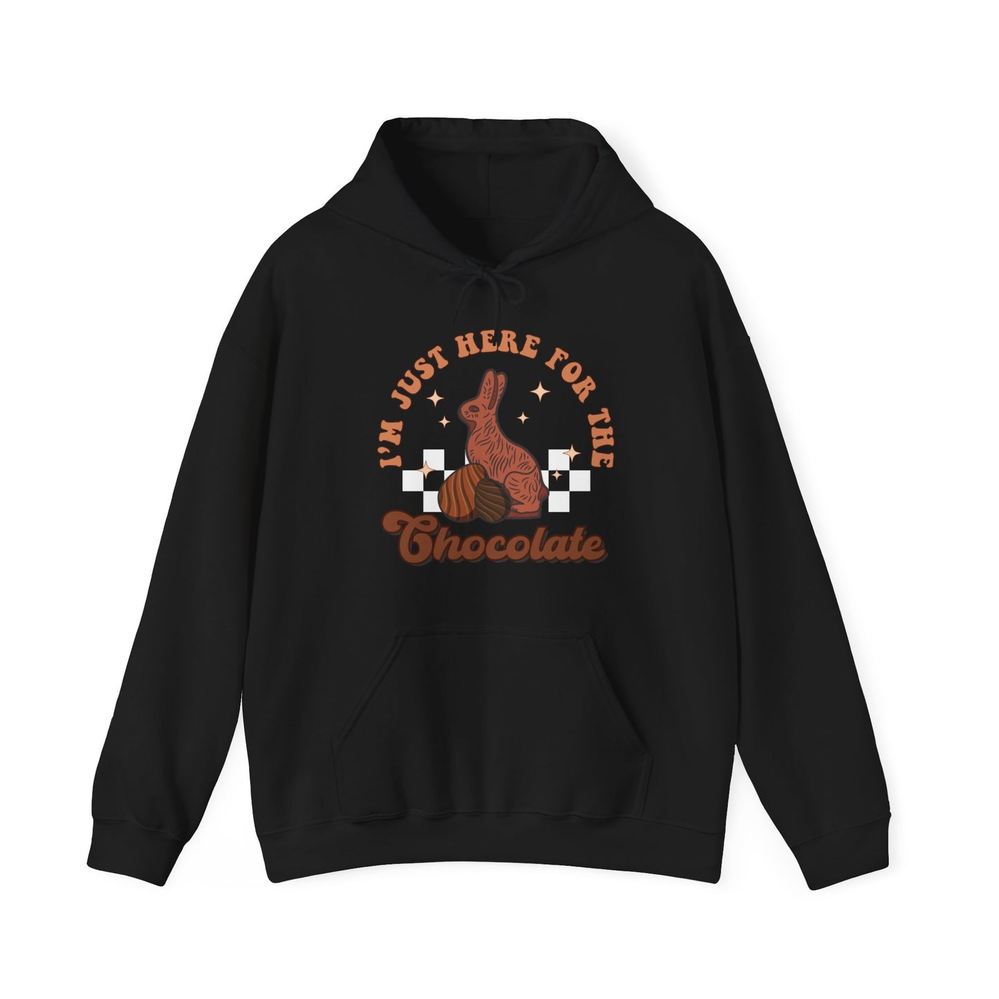 I’m Just Here for the Chocolate - Unisex Heavy Blend™ Hooded Sweatshirt