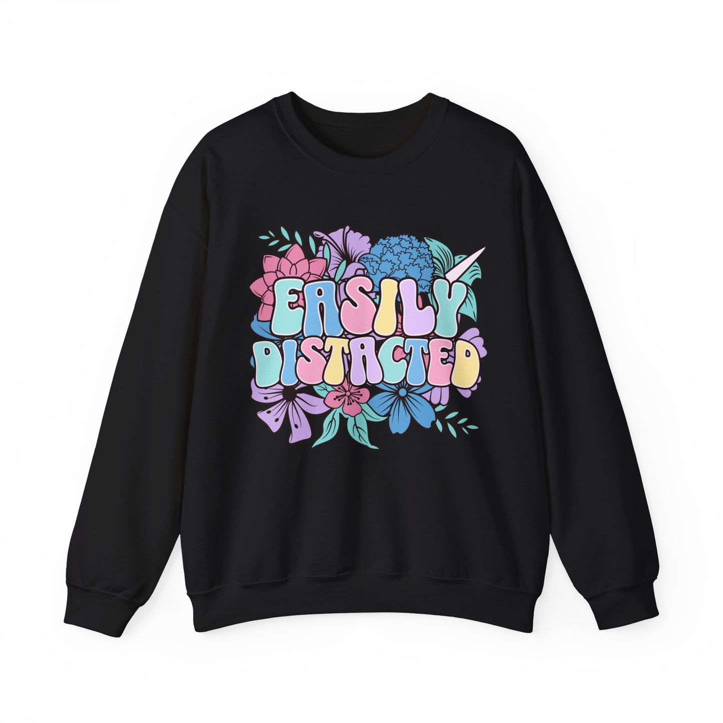 Easily Distracted - Unisex Heavy Blend™ Crewneck Sweatshirt