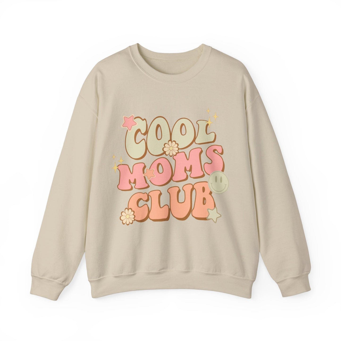 Cool Moms Club Groovy - Unisex Heavy Blend™ Crewneck Sweatshirt