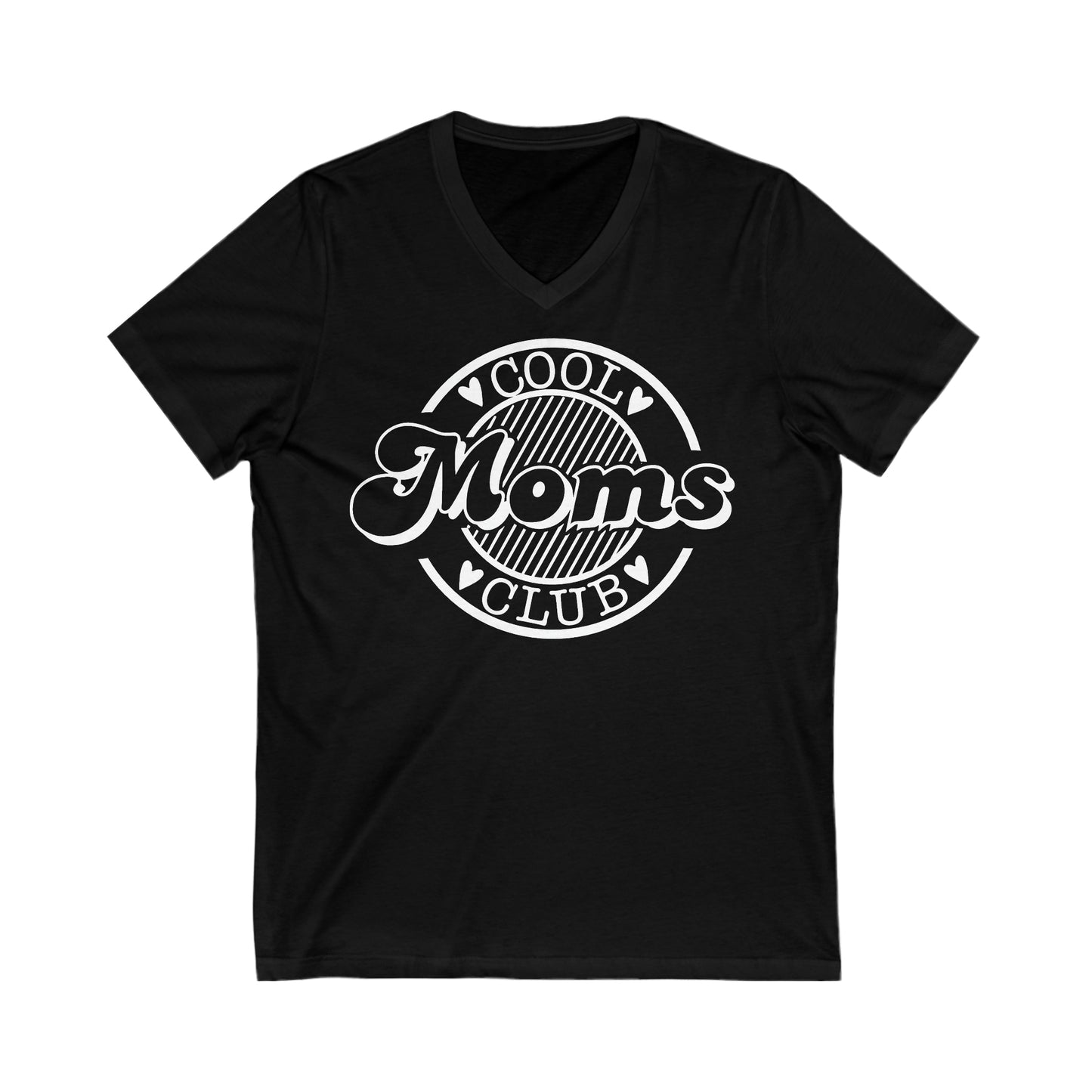 Cool Moms Club 2 - Unisex Jersey Short Sleeve V-Neck Tee