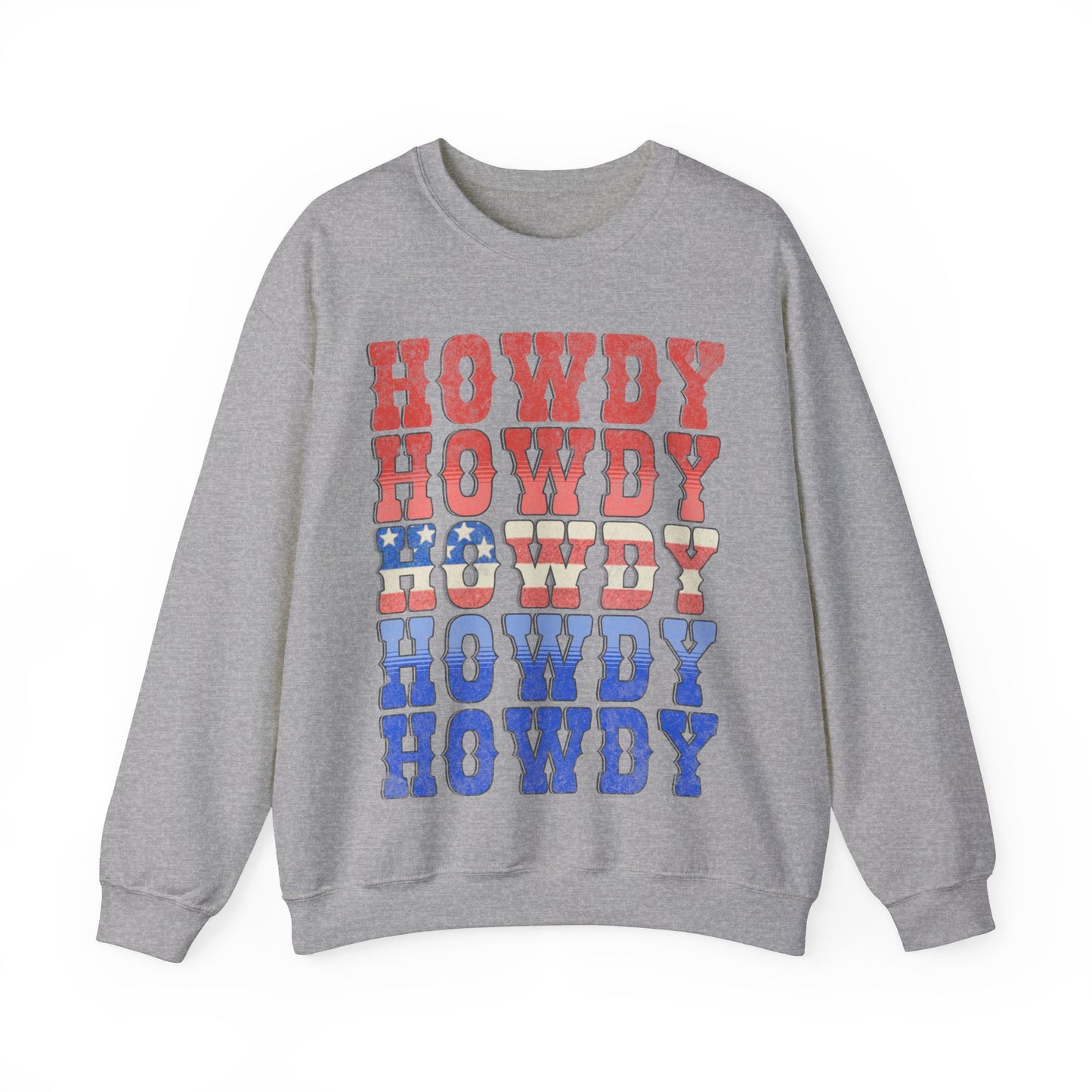 Howdy Fouth of July - Unisex Heavy Blend™ Crewneck Sweatshirt