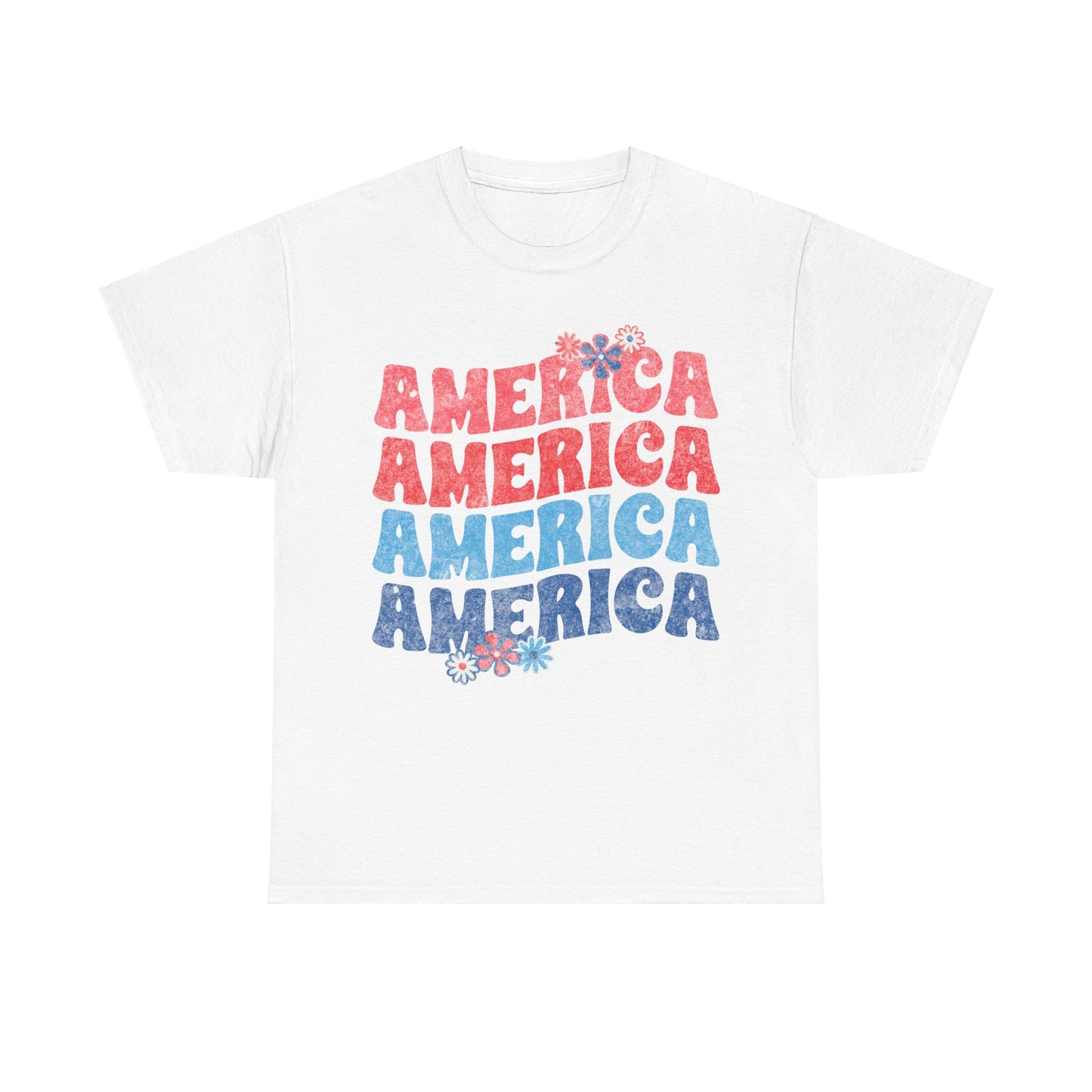 America Floral - Unisex T-Shirt