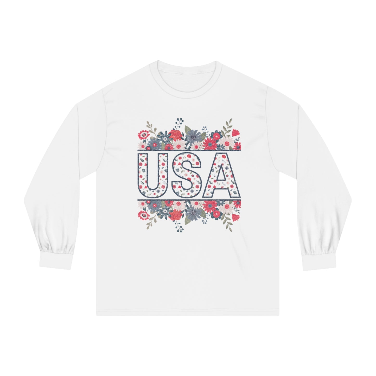 USA Floral - Unisex Classic Long Sleeve T-Shirt