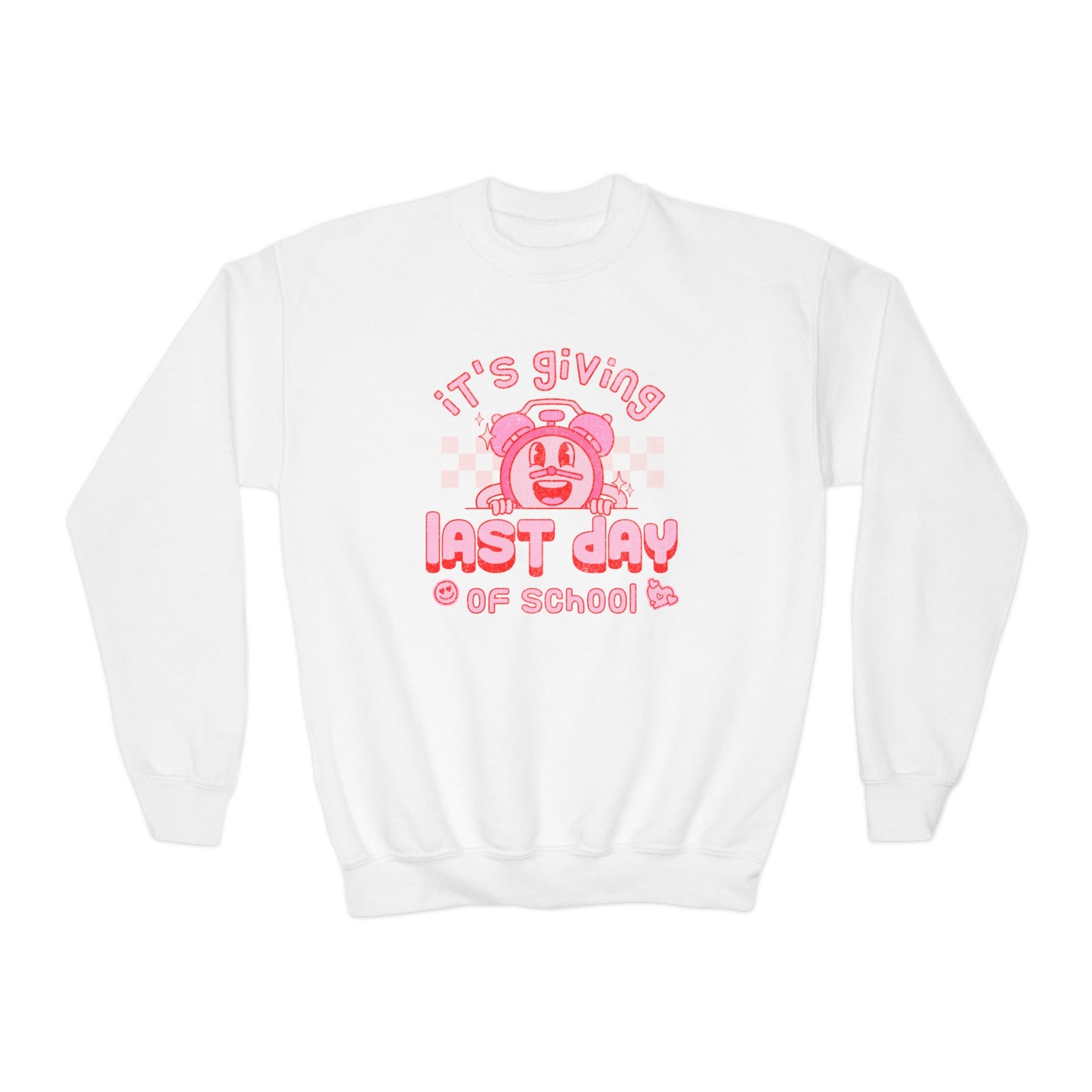 It's Giving Last Day of School - Youth Crewneck Sweatshirt