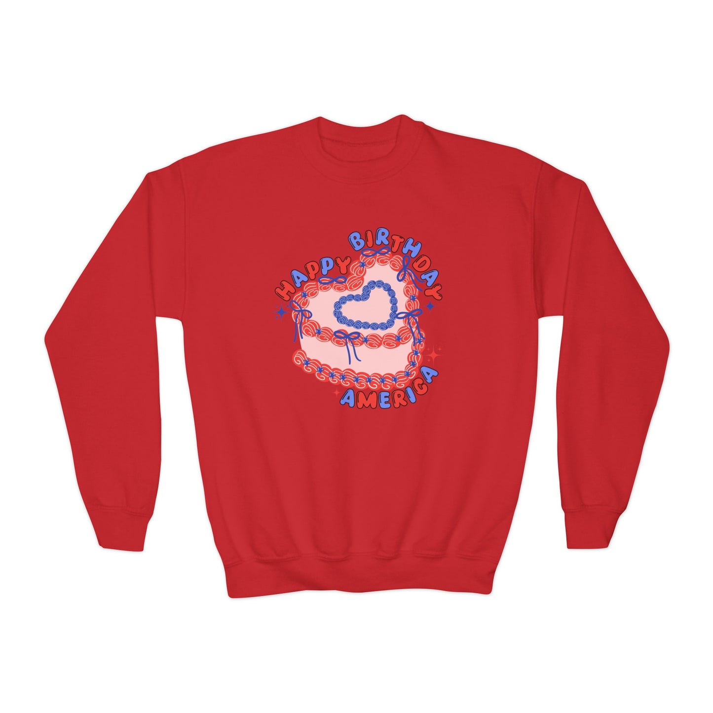 Happy Birthday, America - Youth Crewneck Sweatshirt