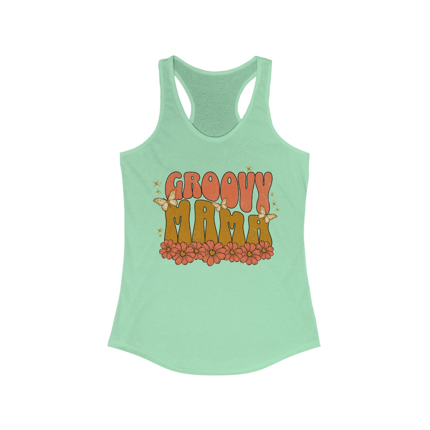 Groovy Mama - Women's Ideal Racerback Tank