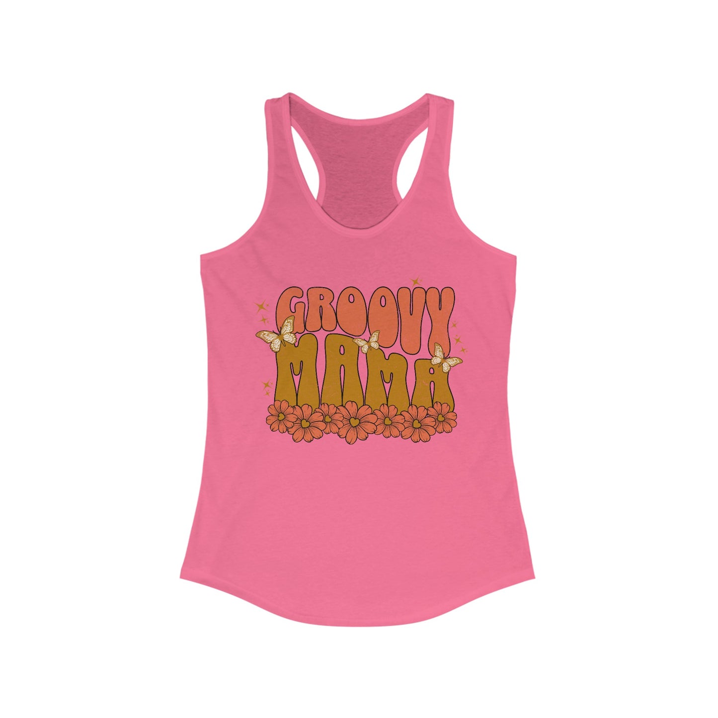 Groovy Mama - Women's Ideal Racerback Tank