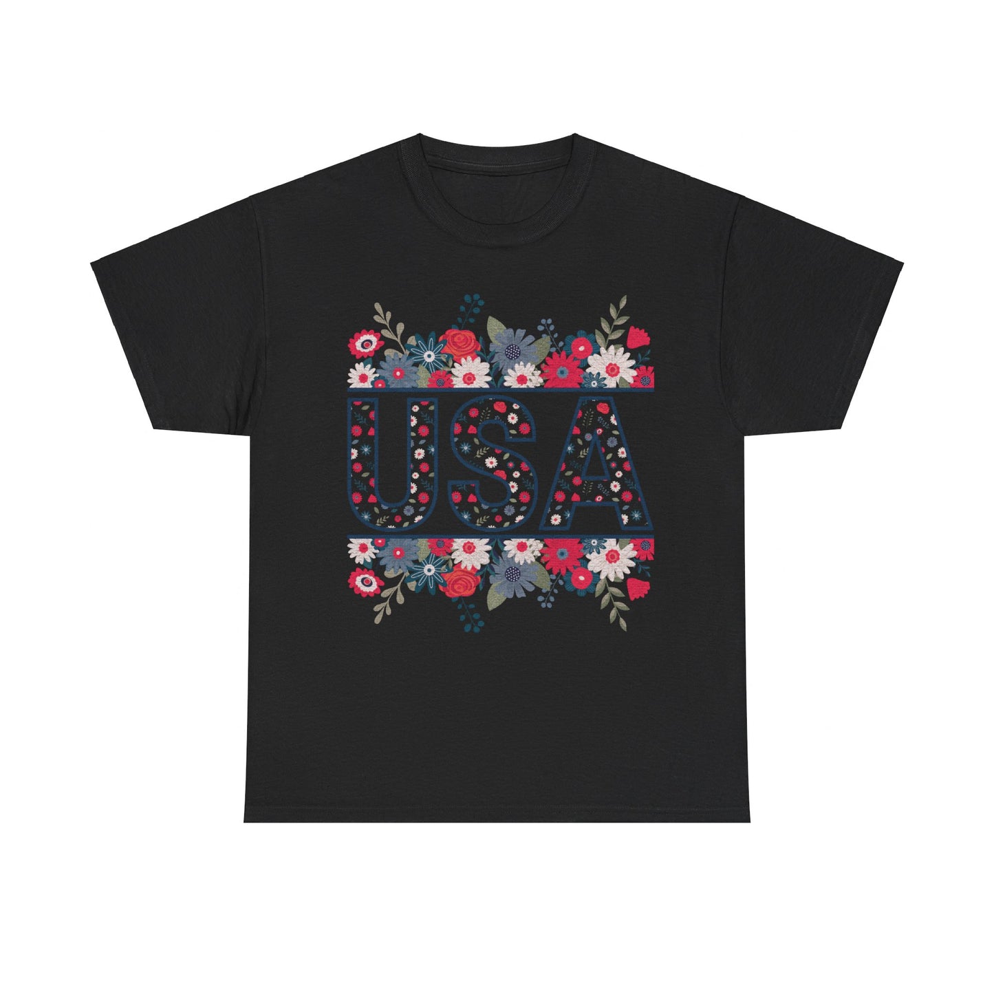 USA Floral - Unisex T-Shirt