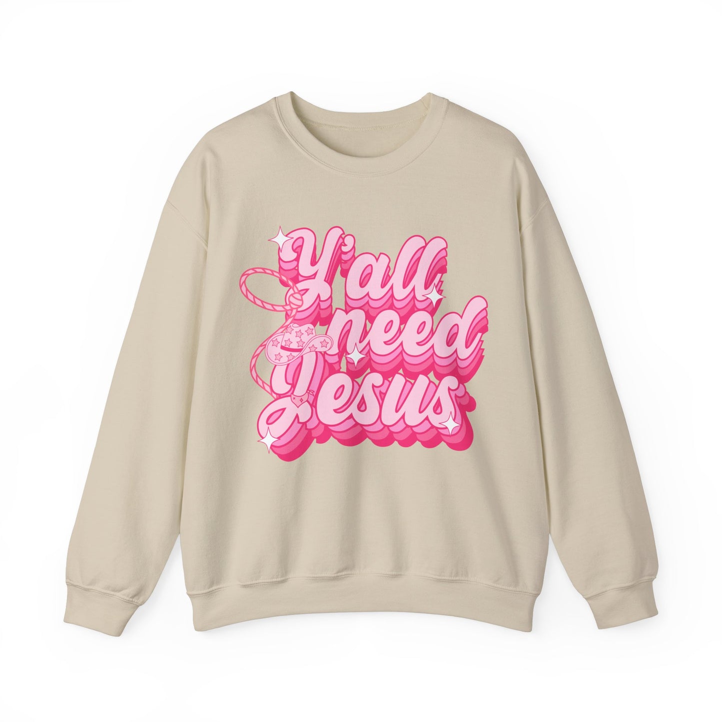 Y’all Need Jesus - Unisex Heavy Blend™ Crewneck Sweatshirt