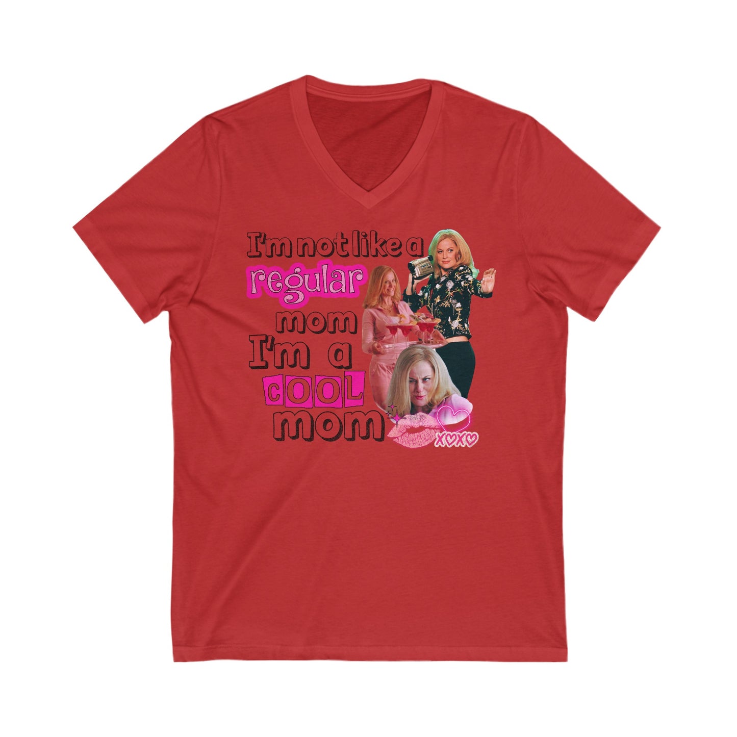 Cool Mom Mean Girls - Unisex Jersey Short Sleeve V-Neck Tee